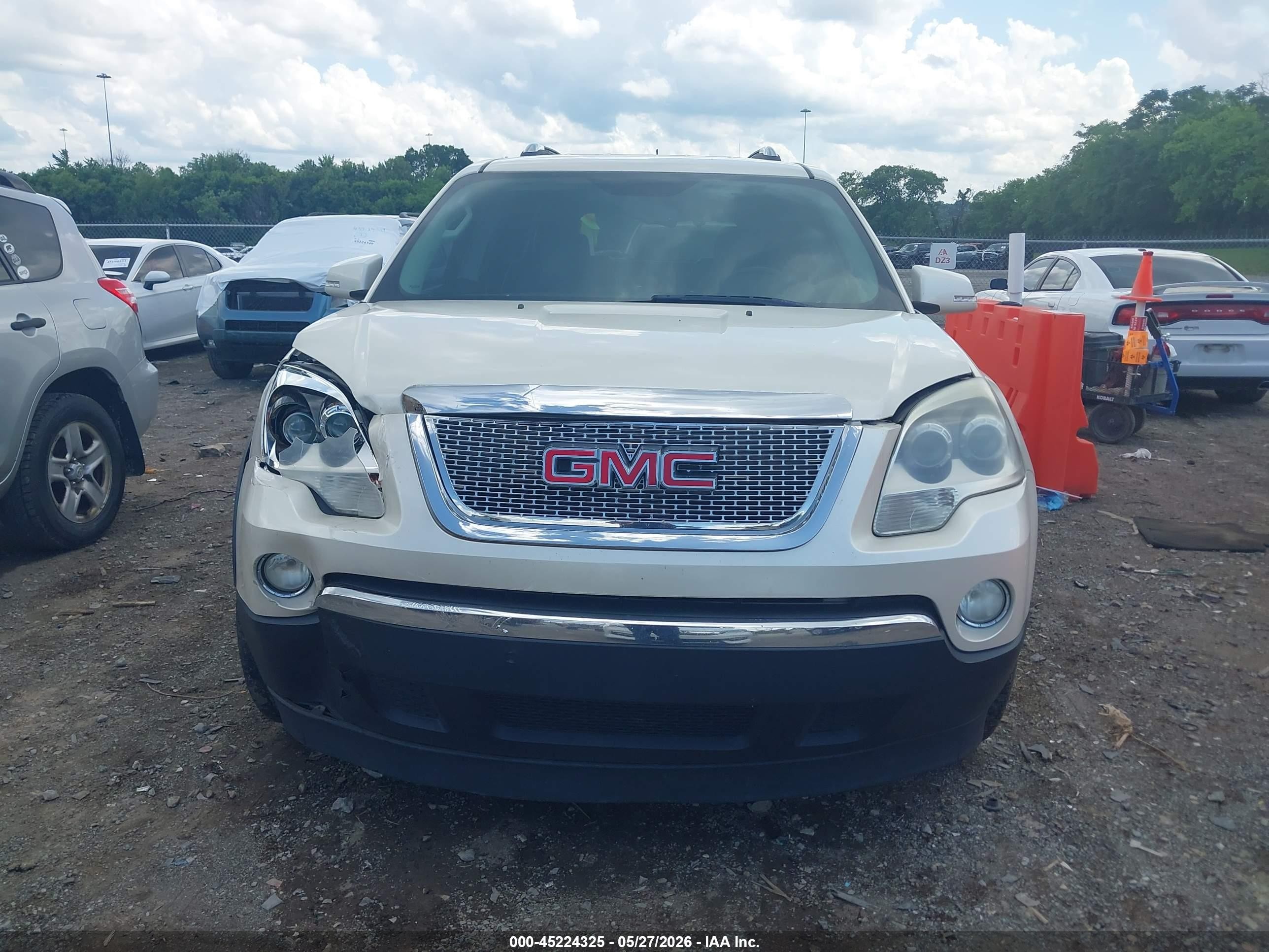 2009 Gmc Acadia Slt-2 White vin: 1GKER33D09J106441