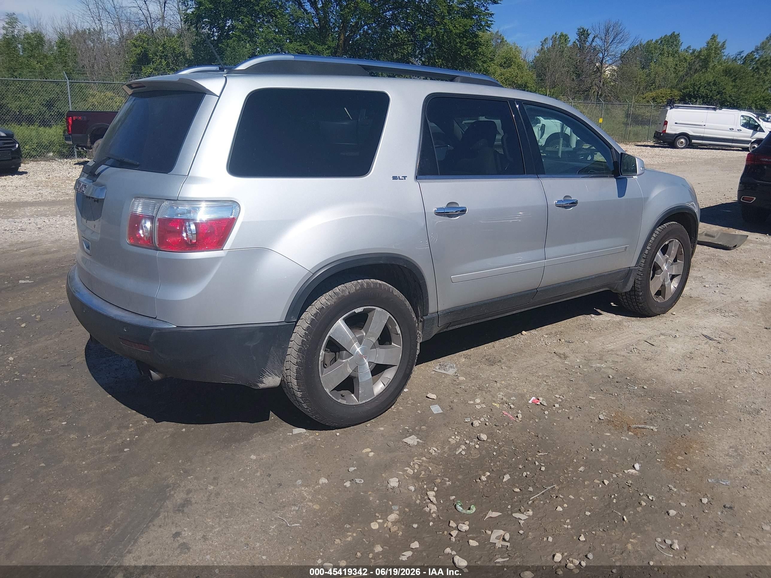 2009 Gmc Acadia Slt2 Silver vin: 1GKER33D99J199539