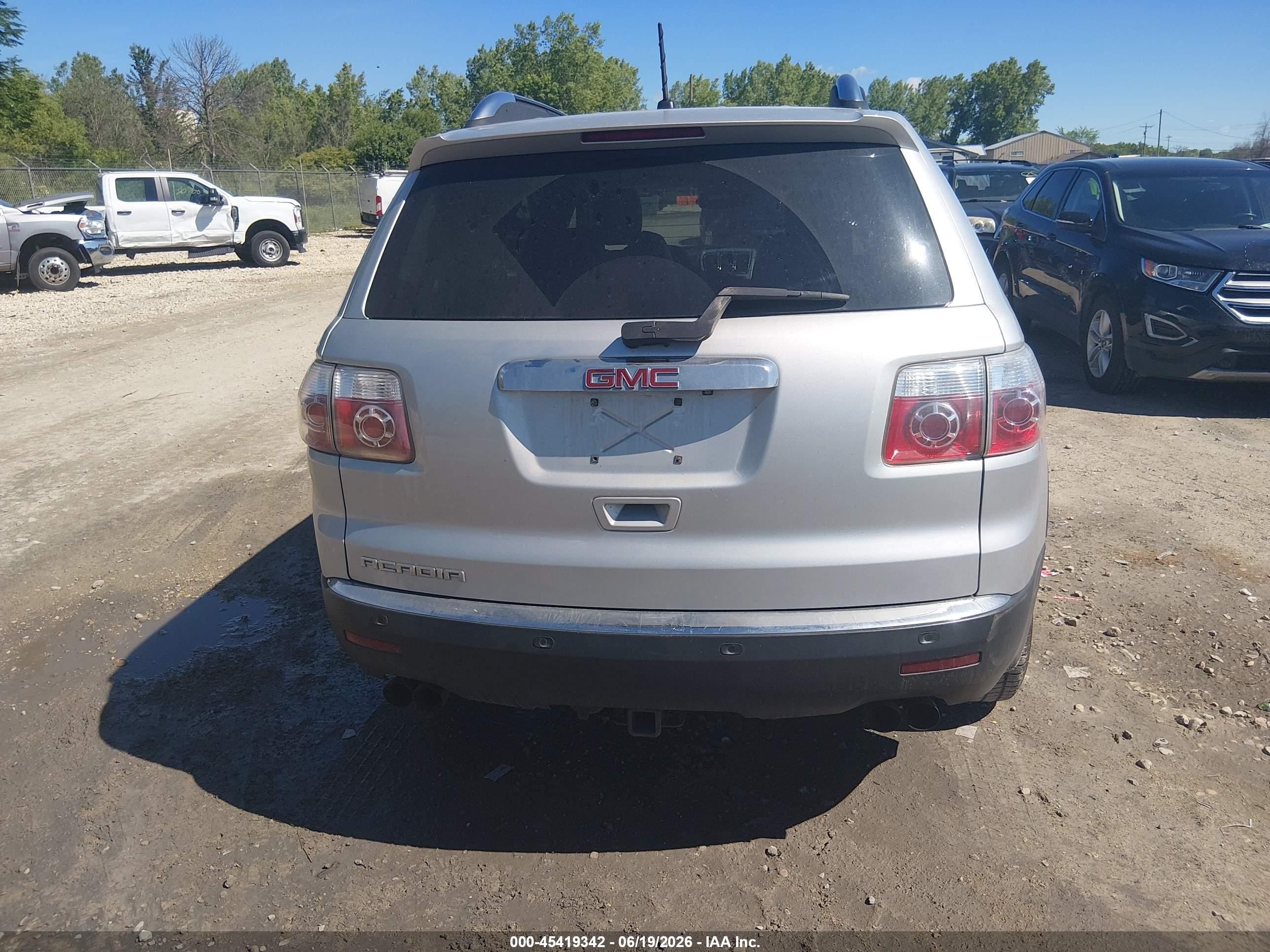 2009 Gmc Acadia Slt2 Silver vin: 1GKER33D99J199539
