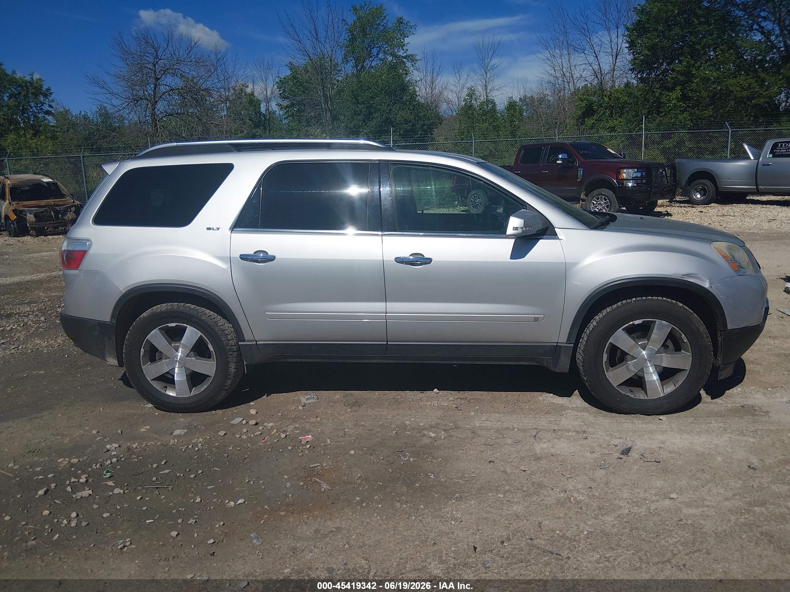 2009 Gmc Acadia Slt2 Silver vin: 1GKER33D99J199539