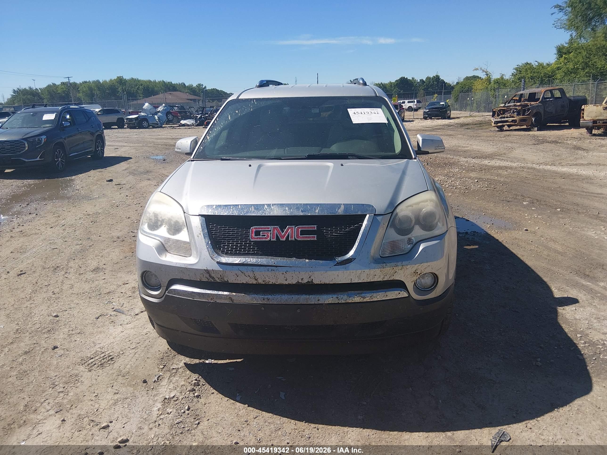 2009 Gmc Acadia Slt2 Silver vin: 1GKER33D99J199539