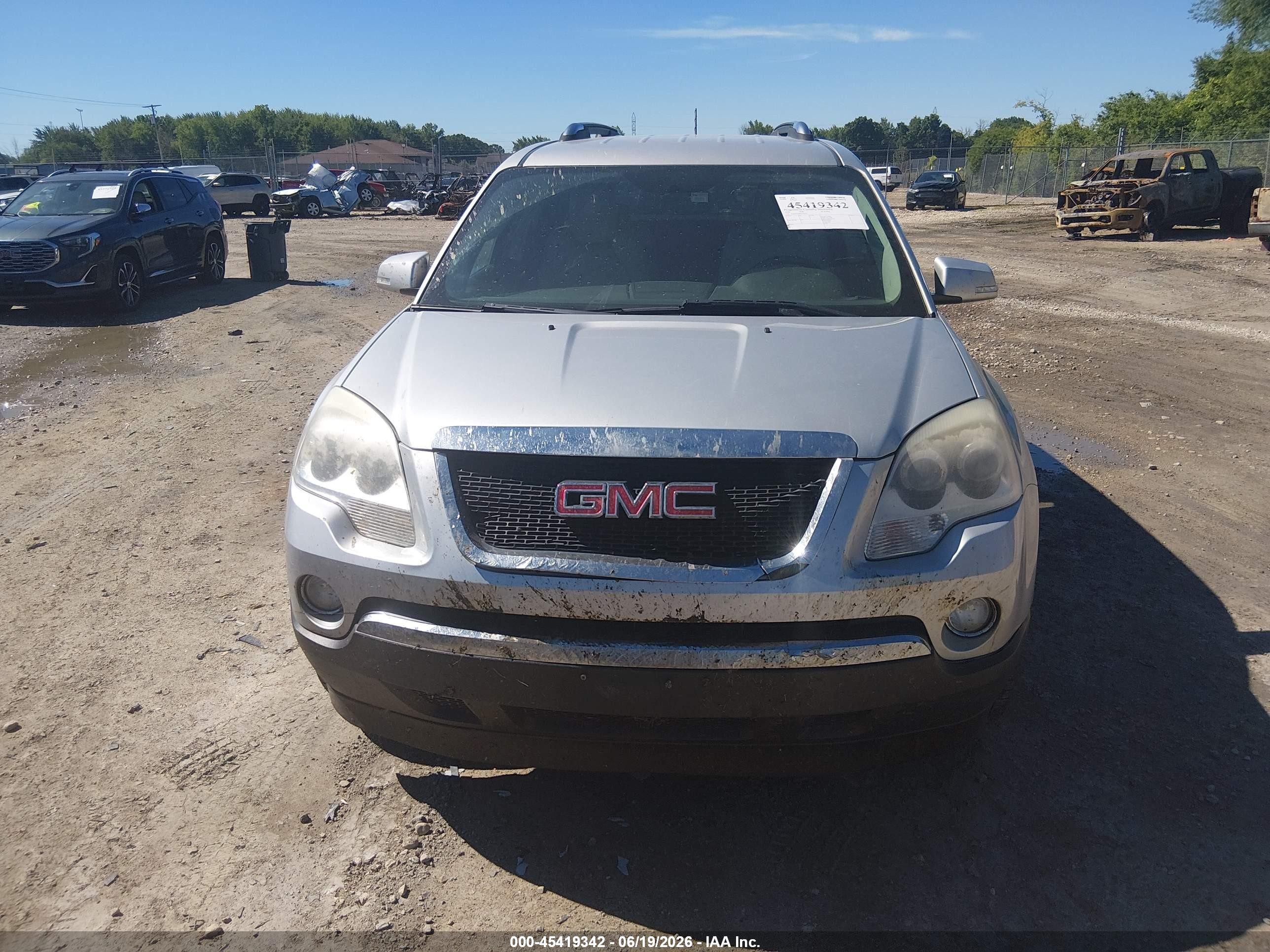 2009 Gmc Acadia Slt2 Silver vin: 1GKER33D99J199539