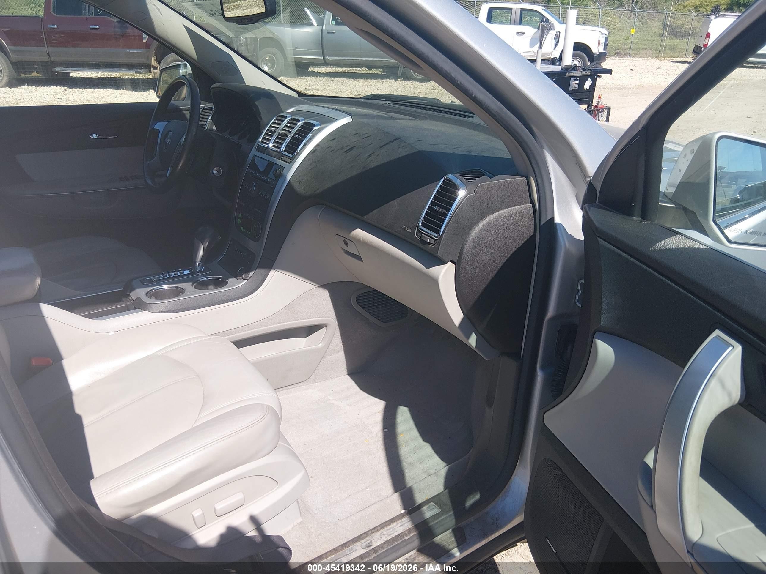 2009 Gmc Acadia Slt2 Silver vin: 1GKER33D99J199539
