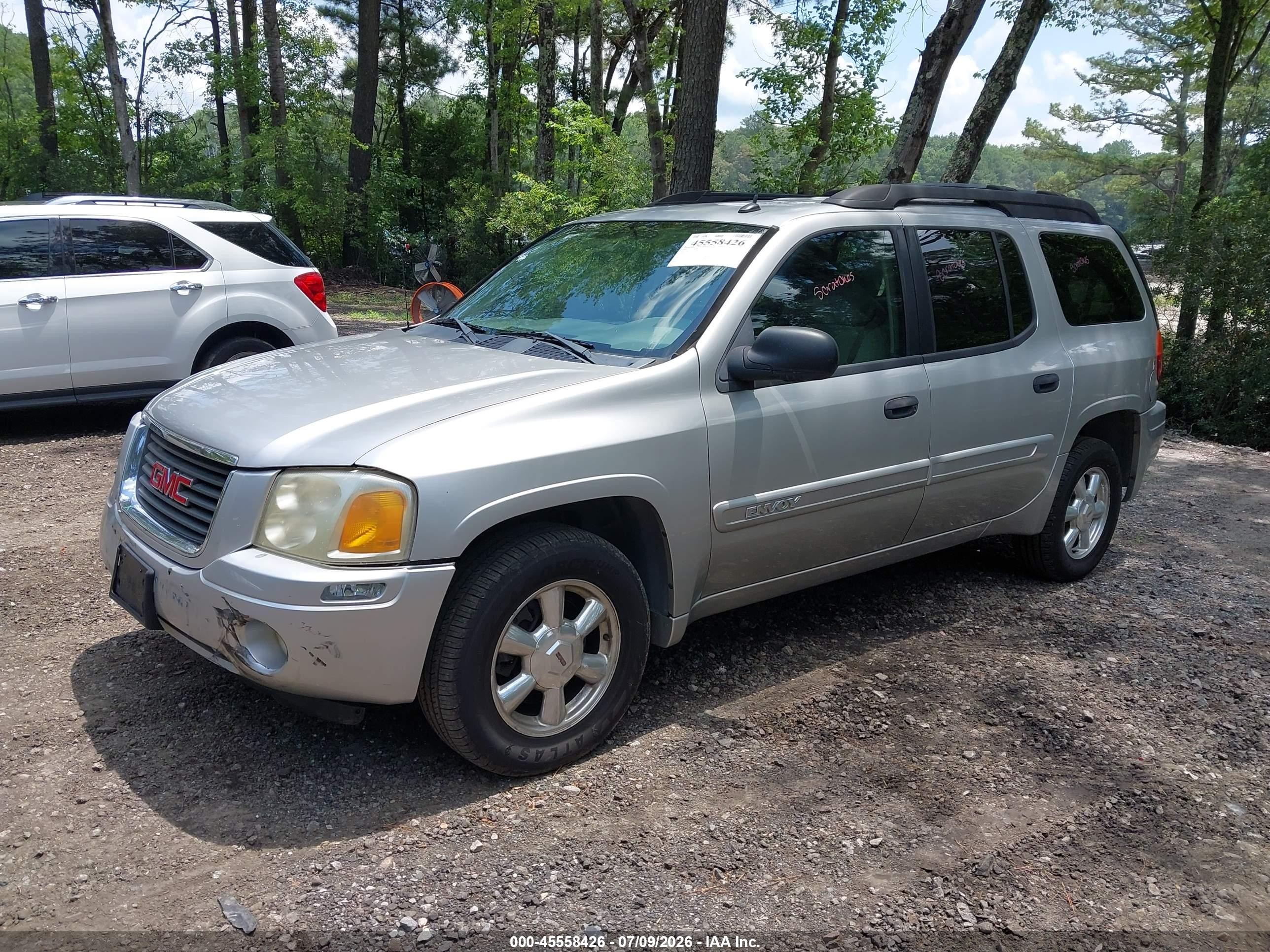 2005 Gmc Envoy Xl Sle Silver vin: 1GKES16S256153468