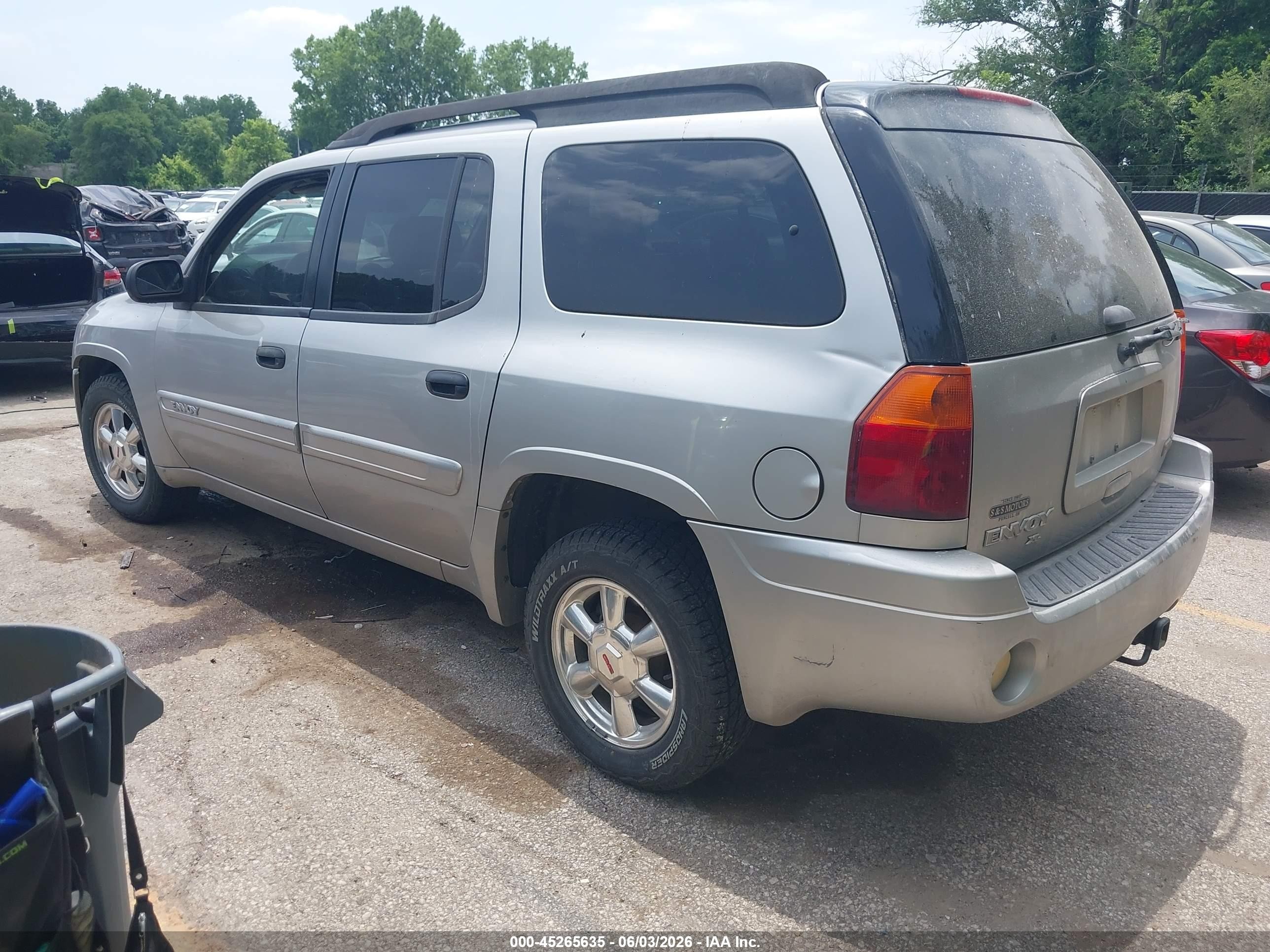 2004 Gmc Envoy Xl Sle Серебряный vin: 1GKES16S346123362