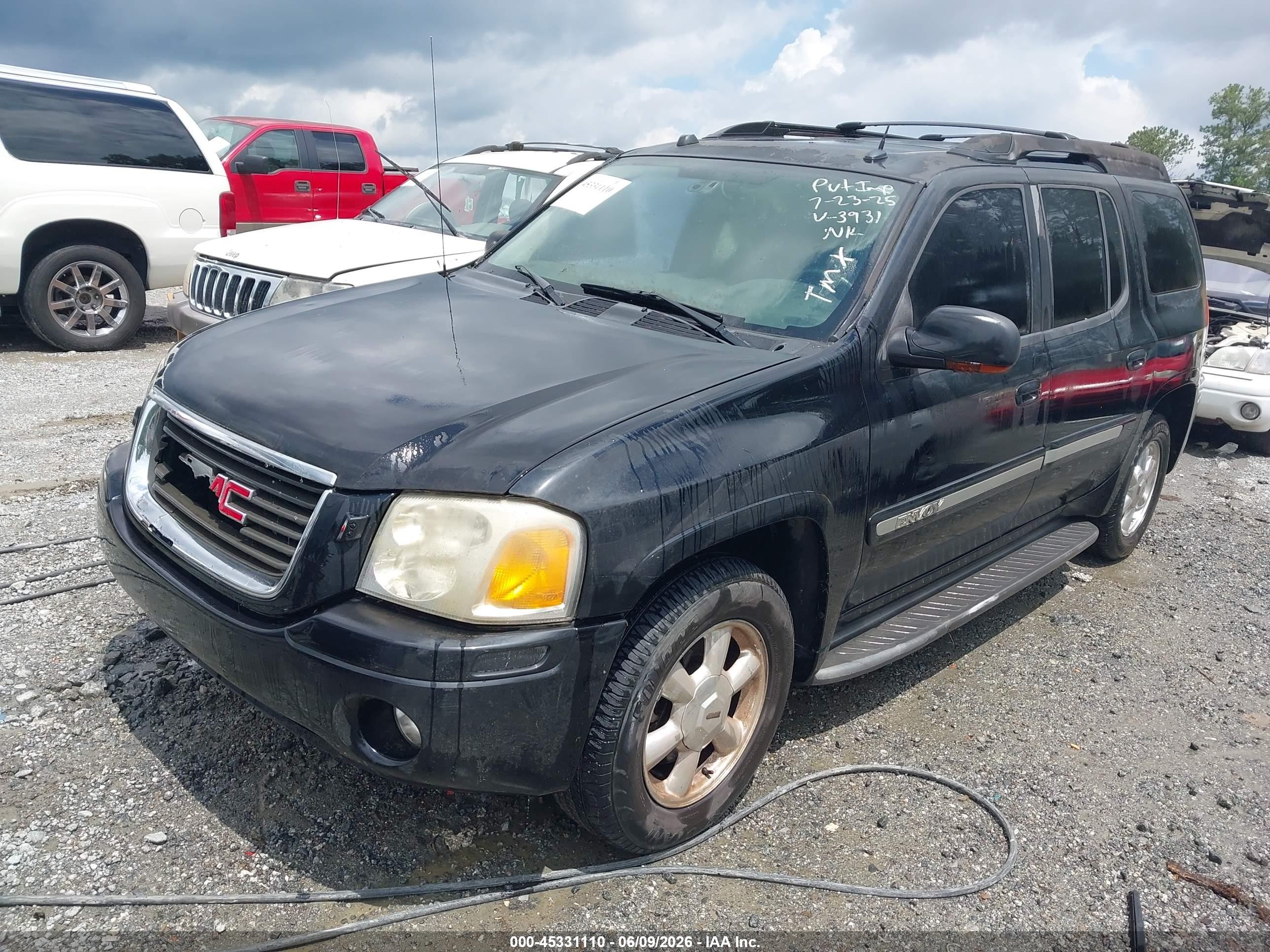 2005 Gmc Envoy Xl Slt Black vin: 1GKES16S556163931