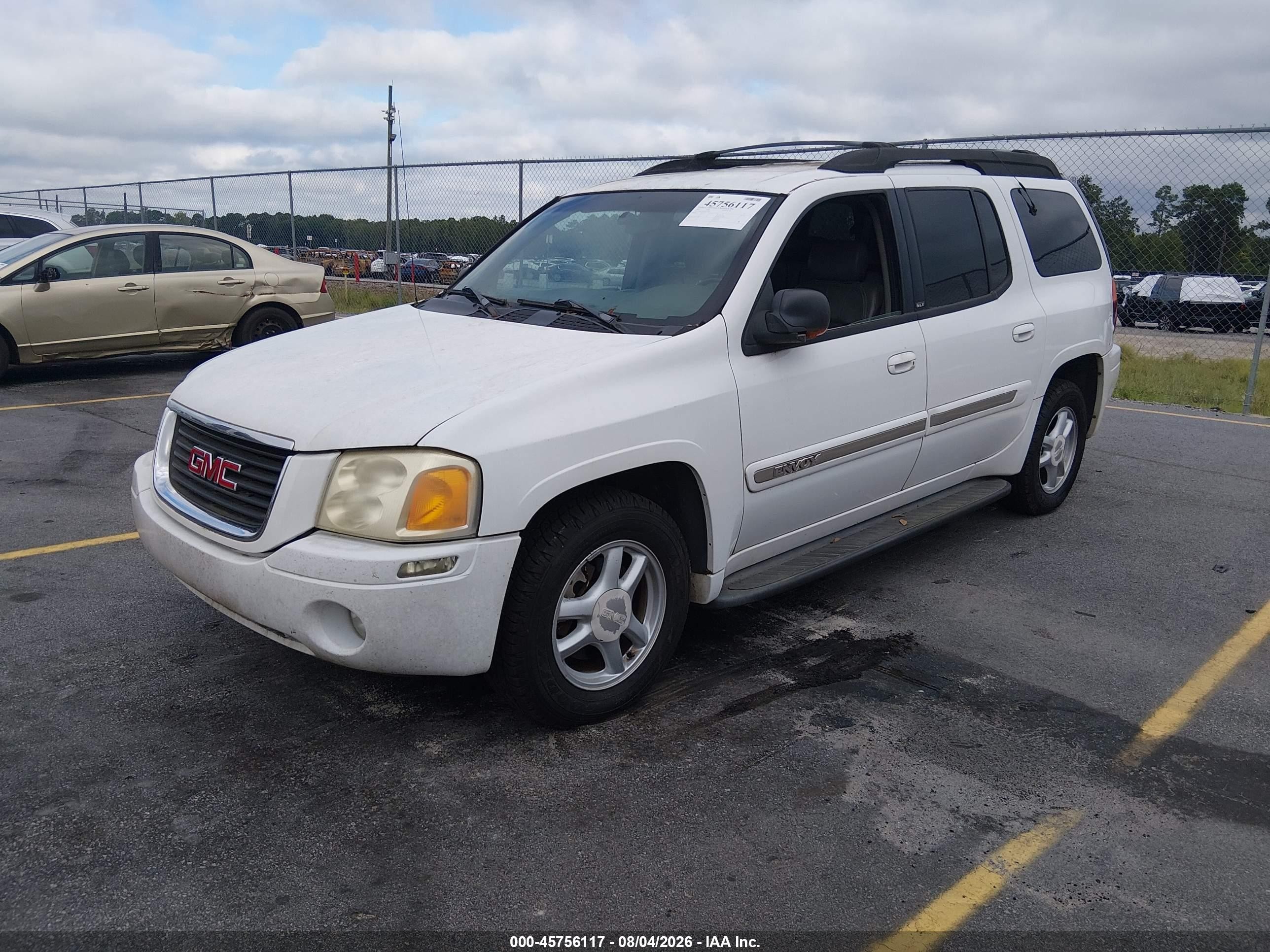 2003 Gmc Envoy Xl Slt White vin: 1GKES16S636127582