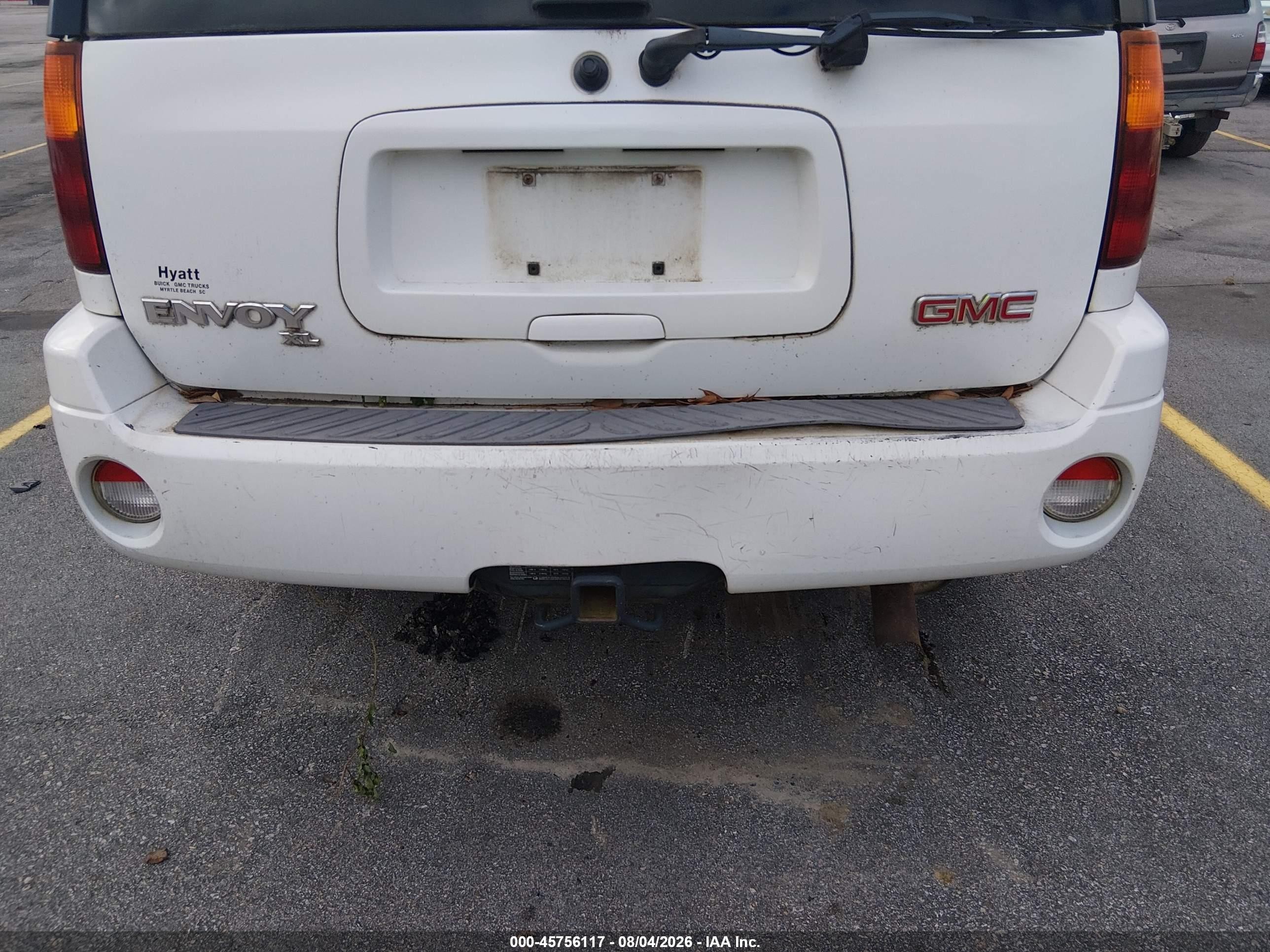 2003 Gmc Envoy Xl Slt White vin: 1GKES16S636127582