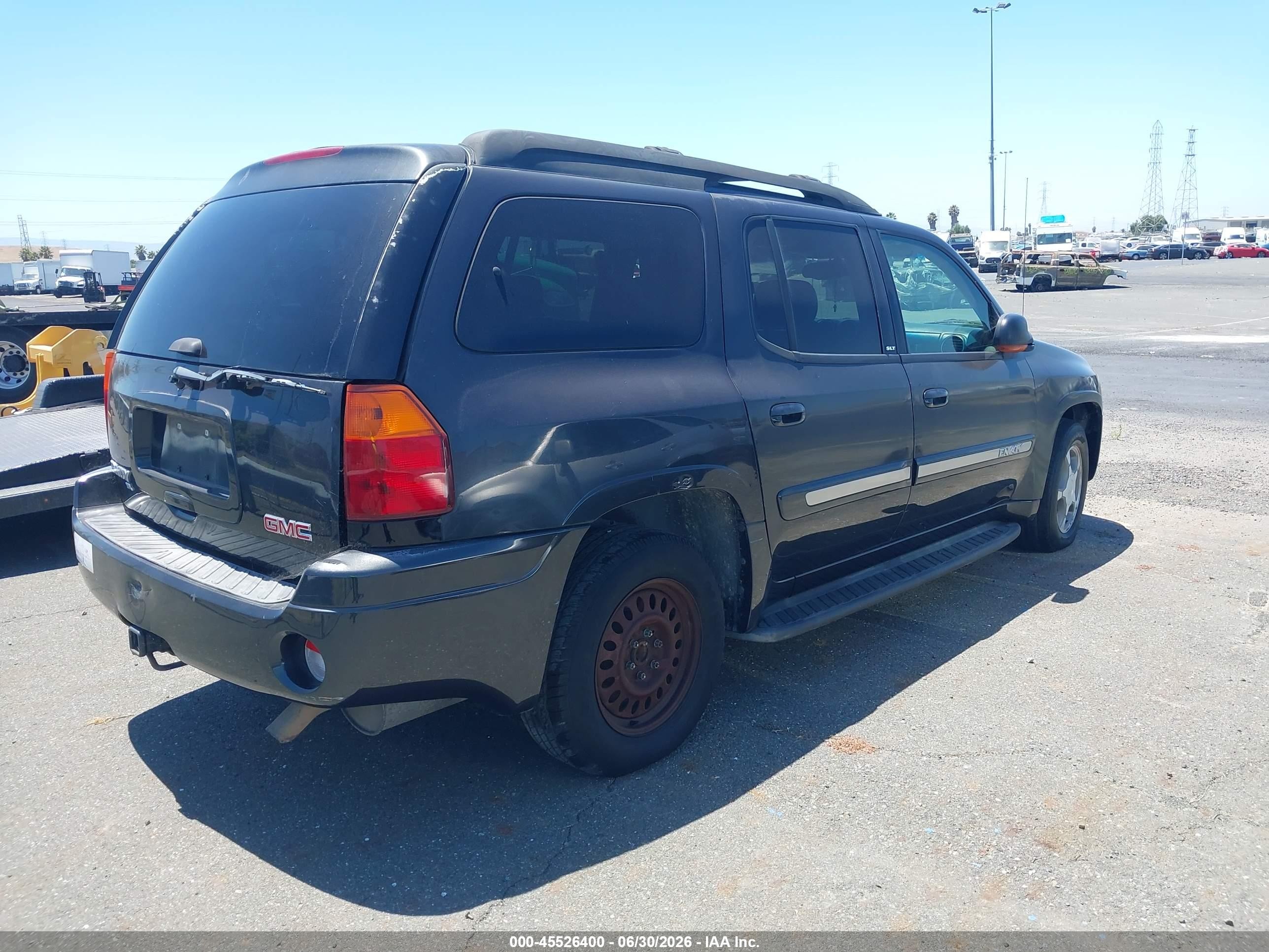 2003 Gmc Envoy Xl Slt Черный vin: 1GKES16S636188432