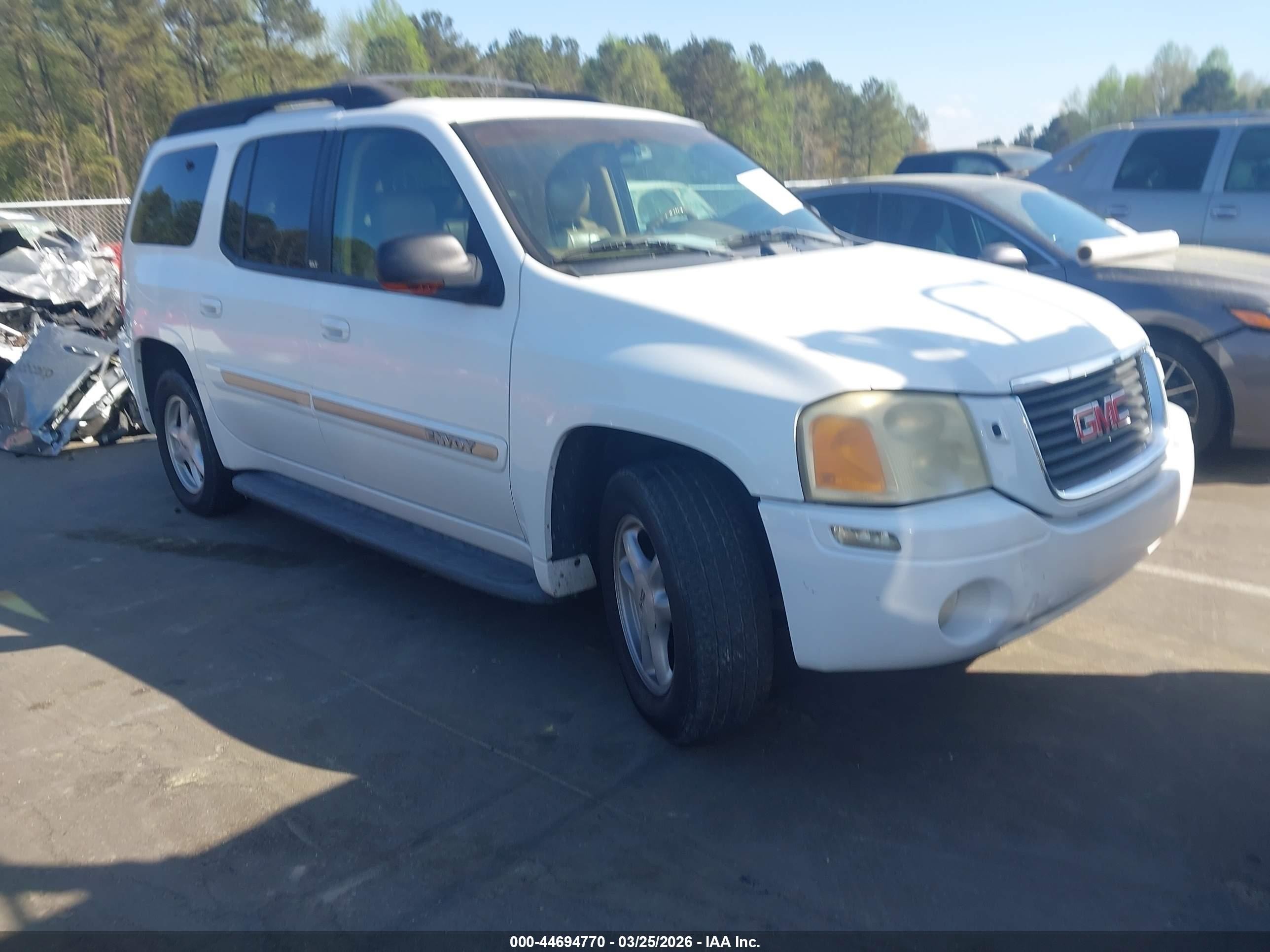 2002 Gmc Envoy Xl Slt White vin: 1GKES16S826105436