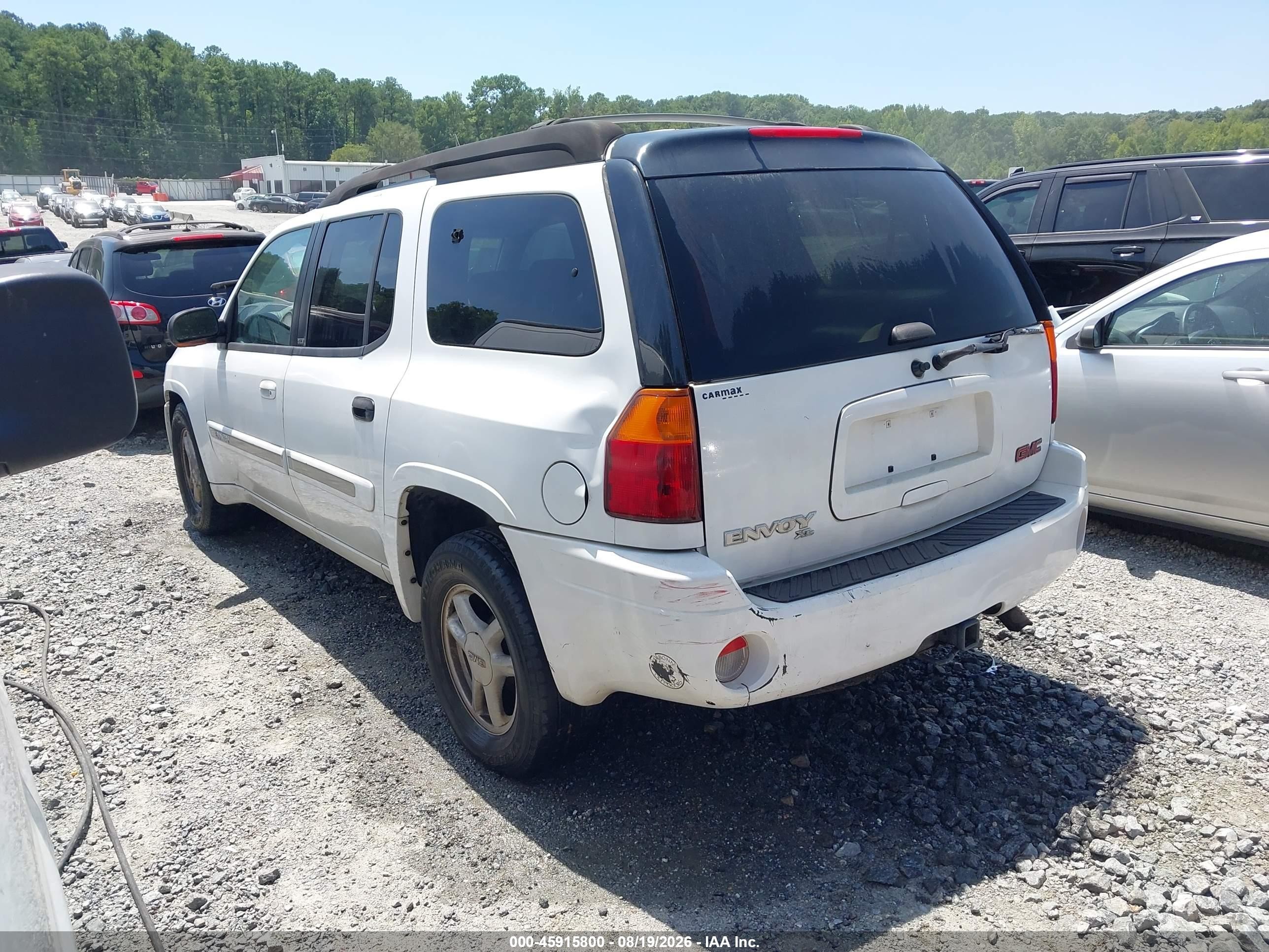 2002 Gmc Envoy Xl Slt White vin: 1GKES16S826116002