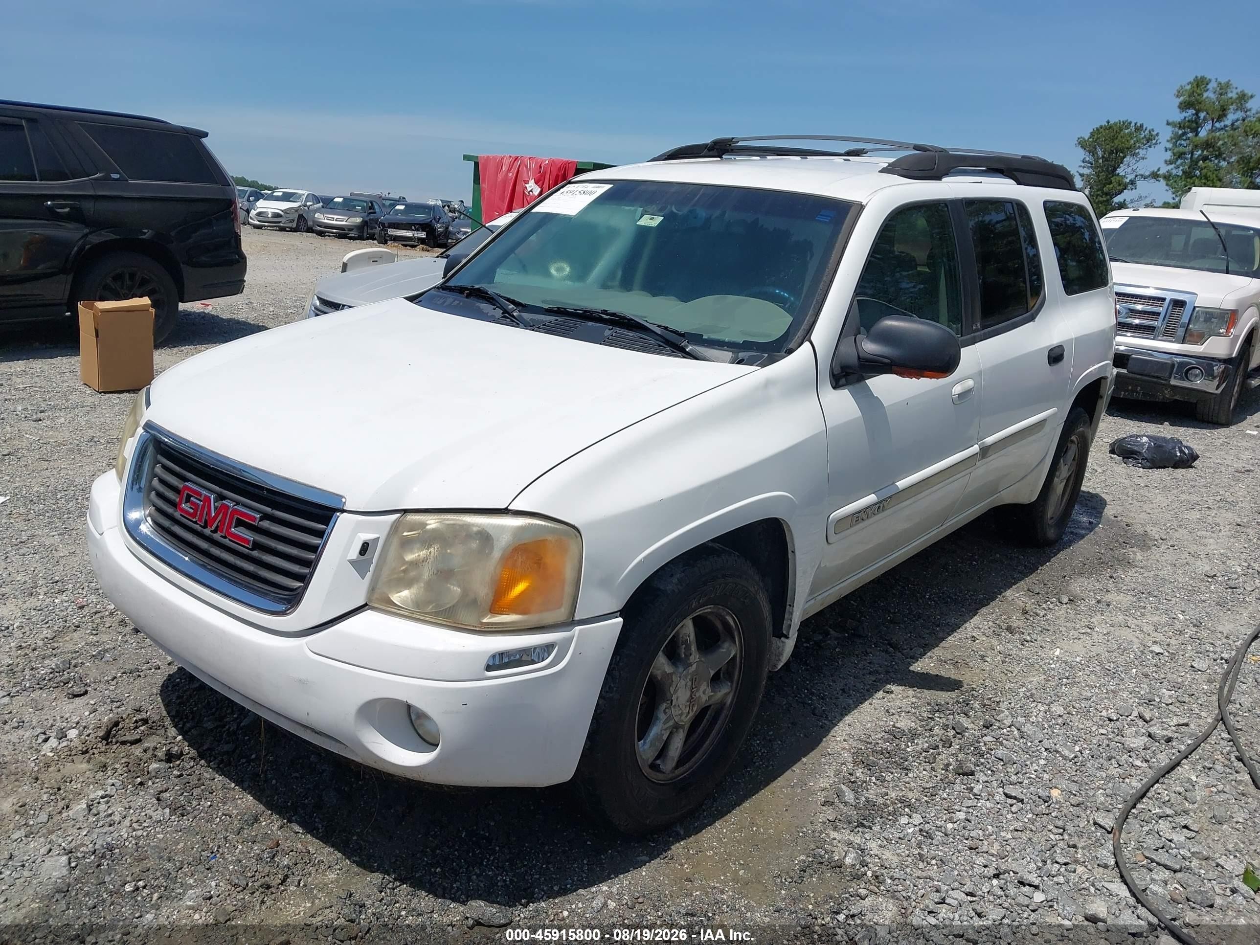 2002 Gmc Envoy Xl Slt White vin: 1GKES16S826116002