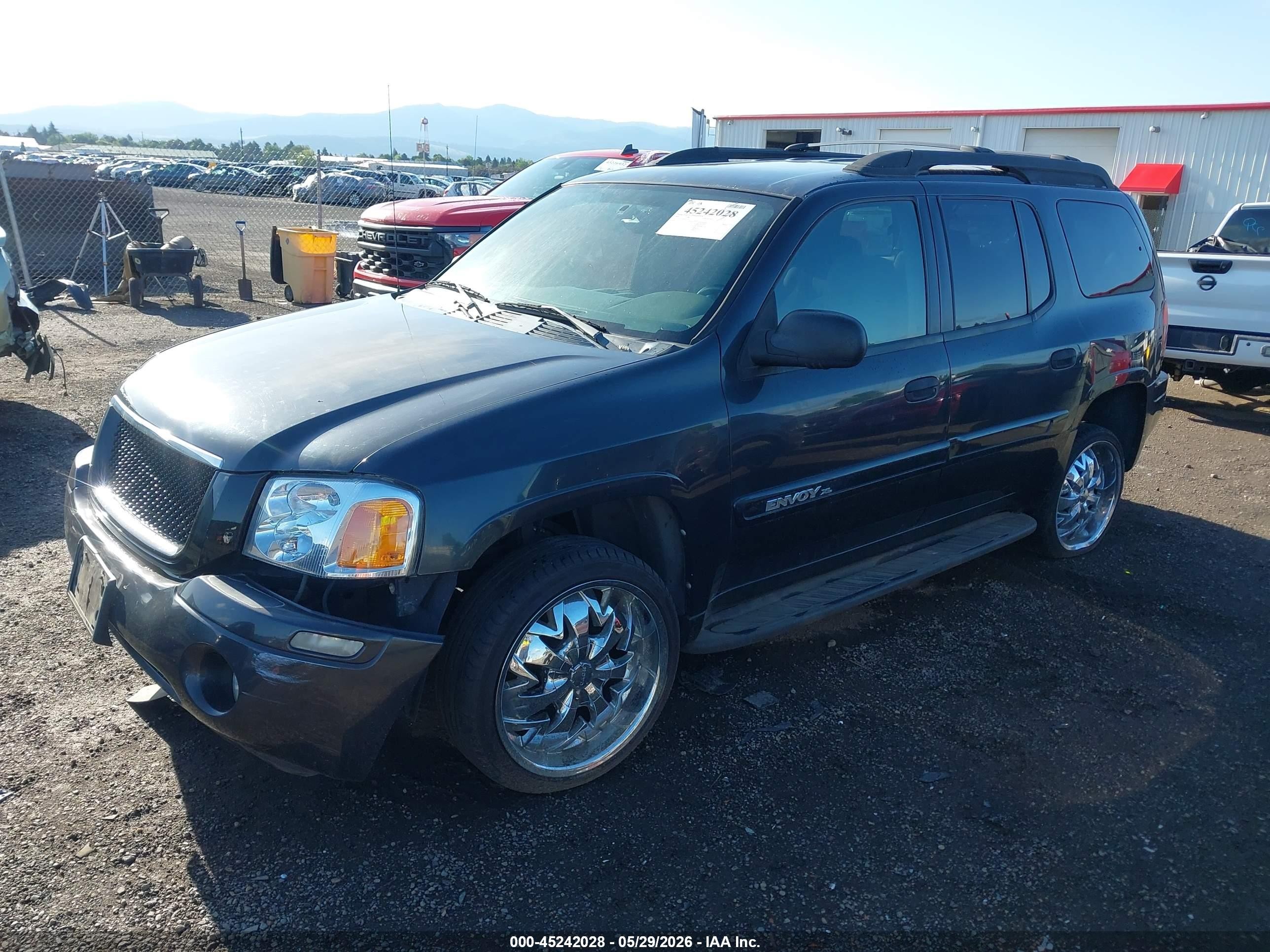 2004 Gmc Envoy Xl Sle Черный vin: 1GKES16S846205121