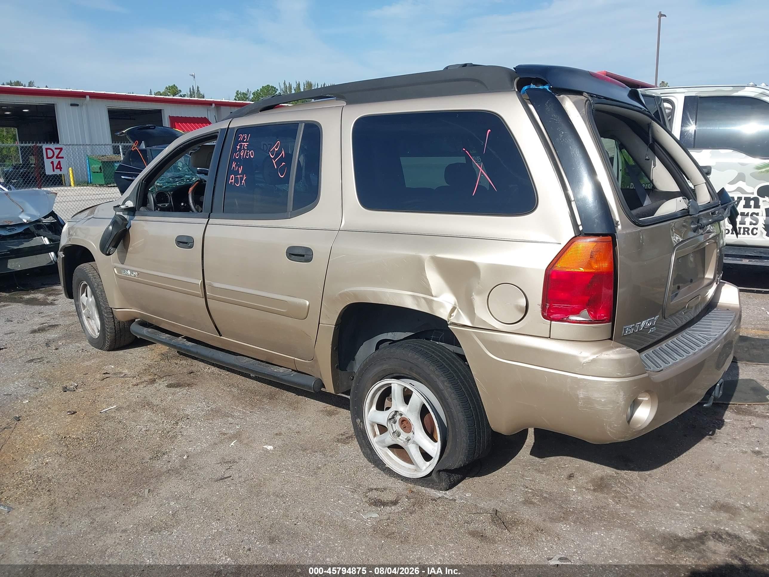 2005 Gmc Envoy Xl Sle Tan vin: 1GKES16S956109130