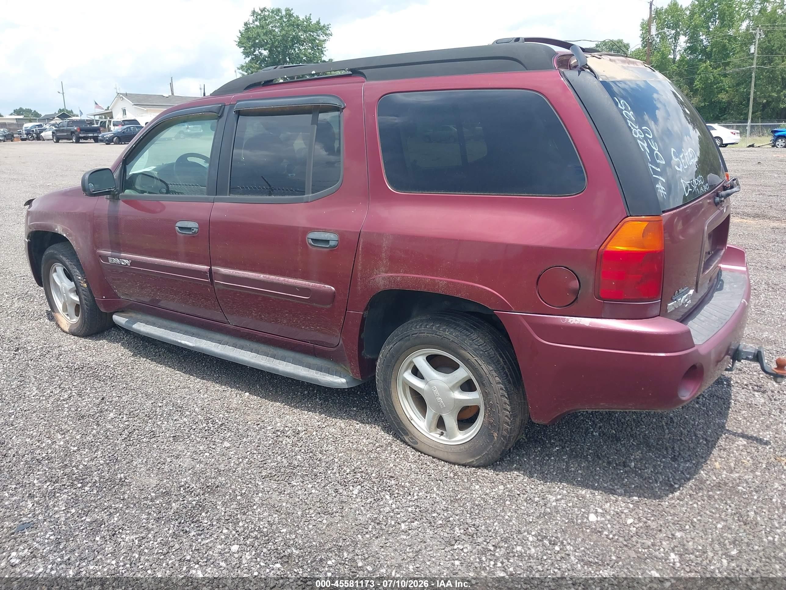 2005 Gmc Envoy Xl Sle Burgundy vin: 1GKES16S956126039