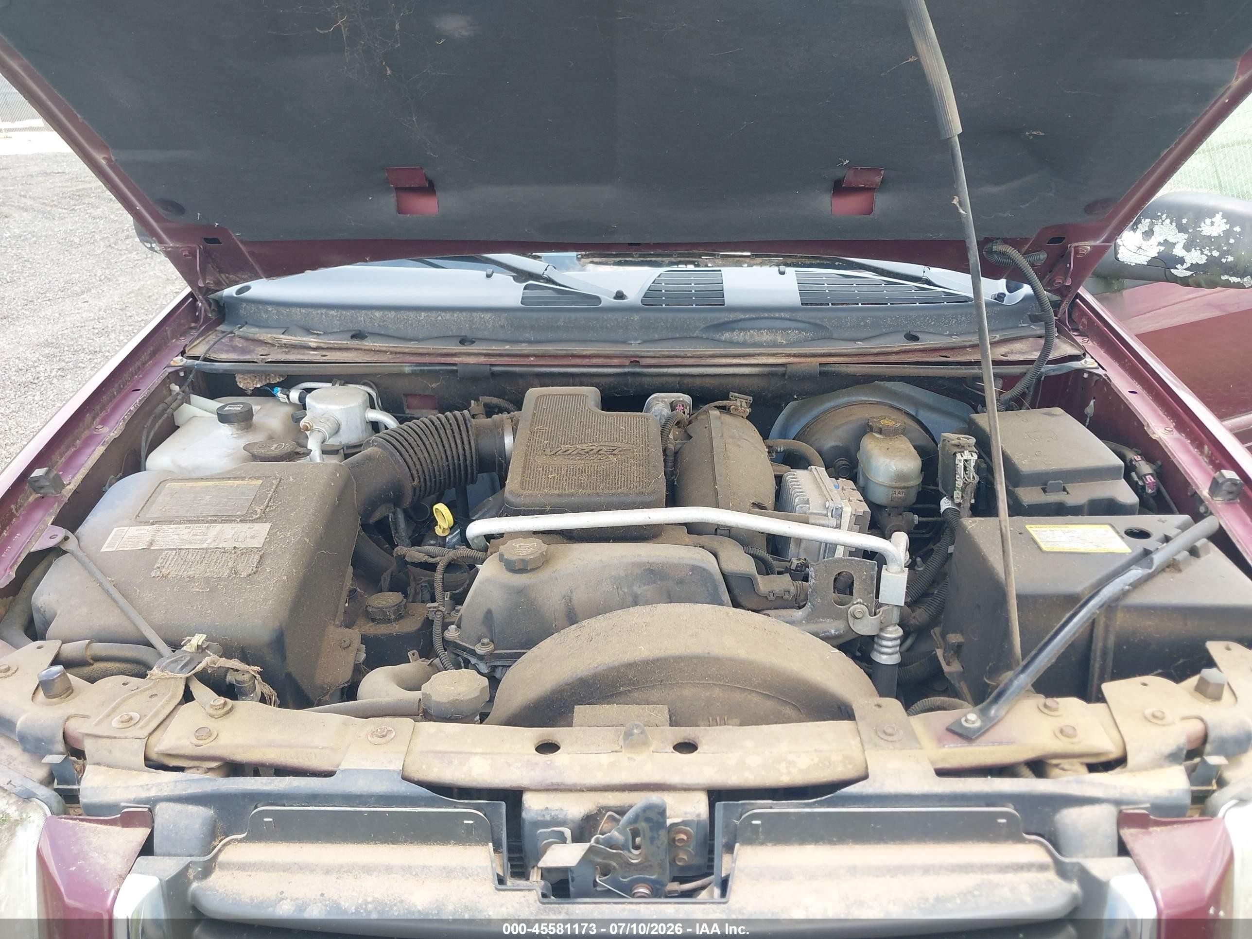 2005 Gmc Envoy Xl Sle Burgundy vin: 1GKES16S956126039