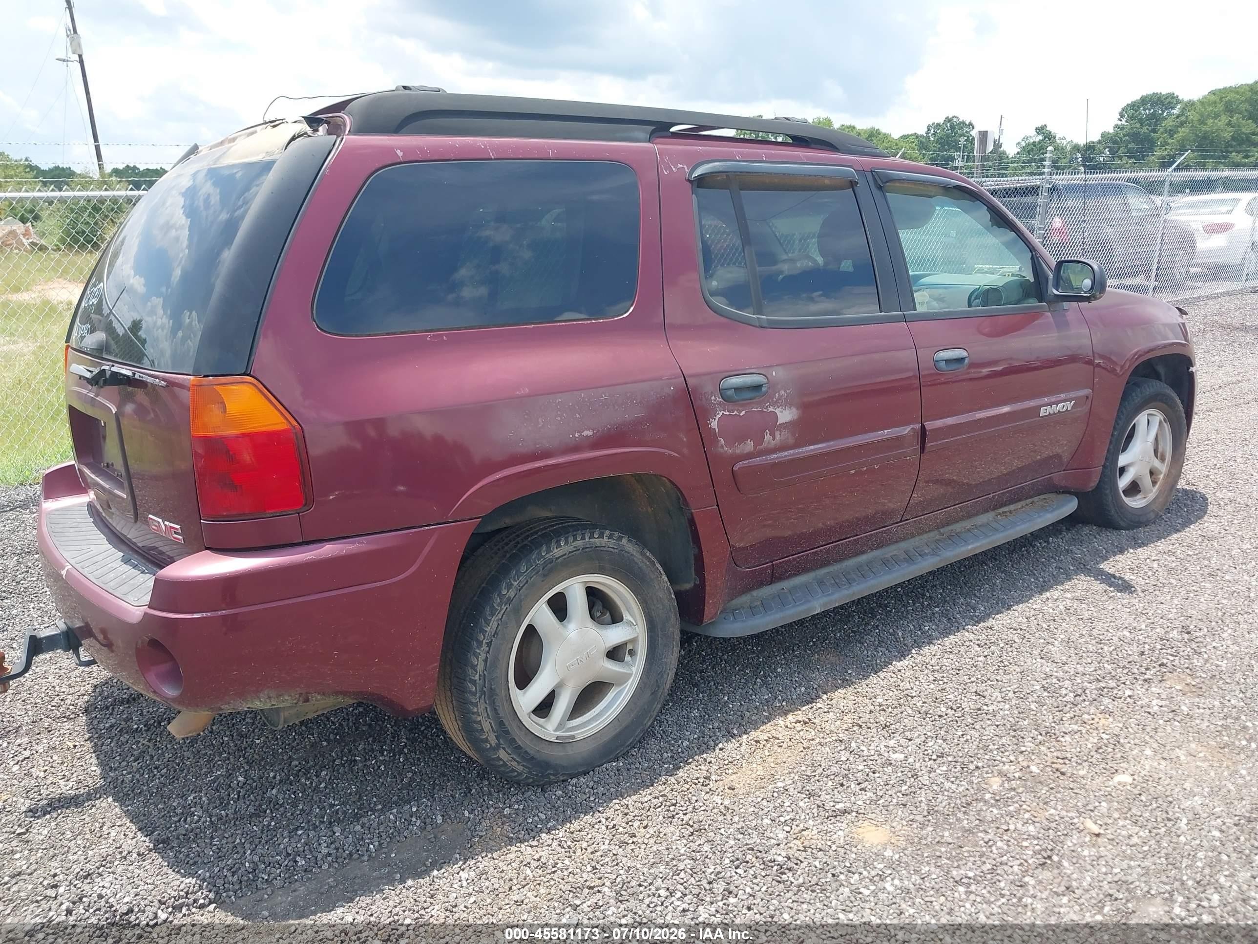 2005 Gmc Envoy Xl Sle Burgundy vin: 1GKES16S956126039