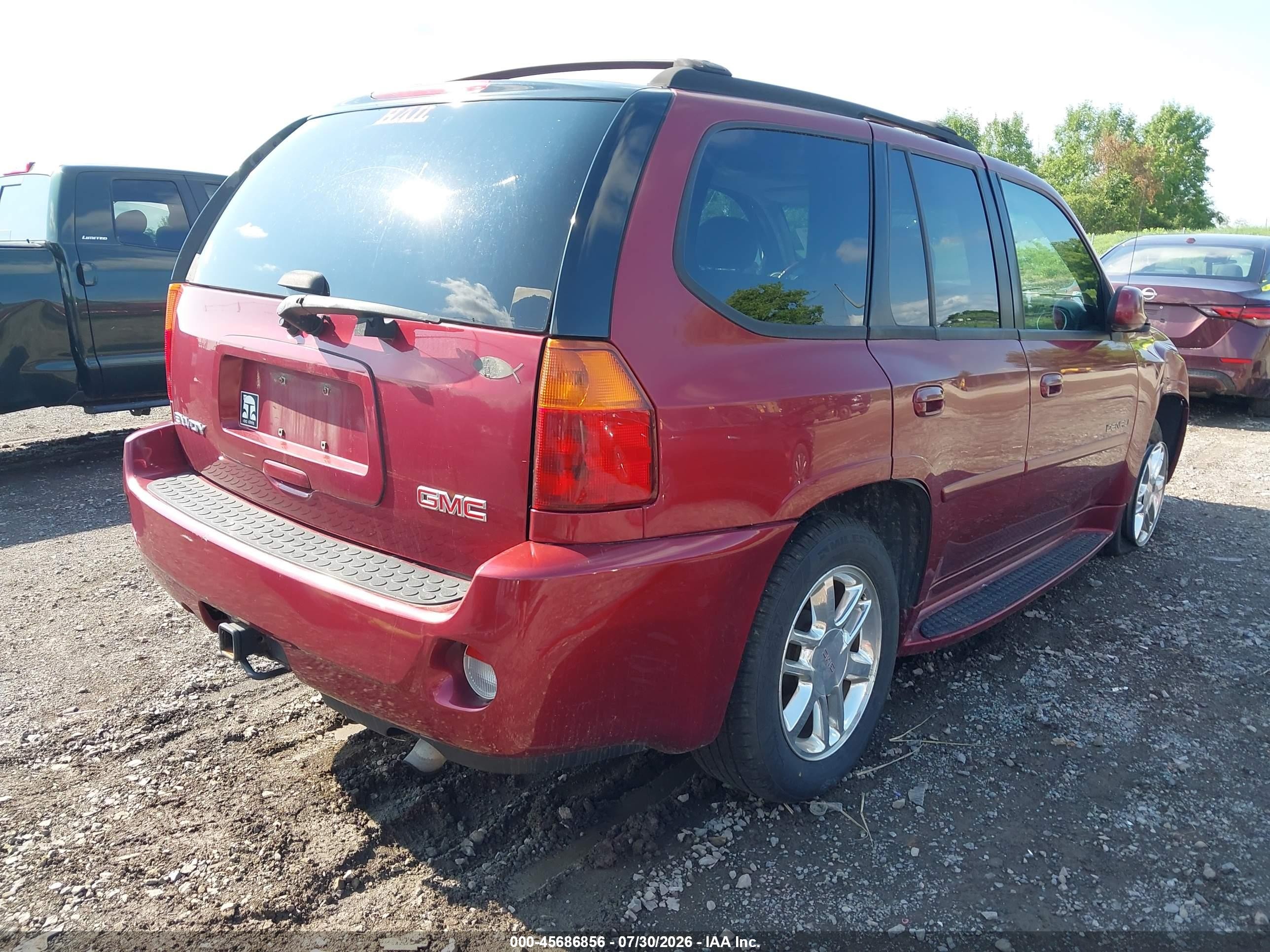 2007 Gmc Envoy Denali Burgundy vin: 1GKES63M172145388