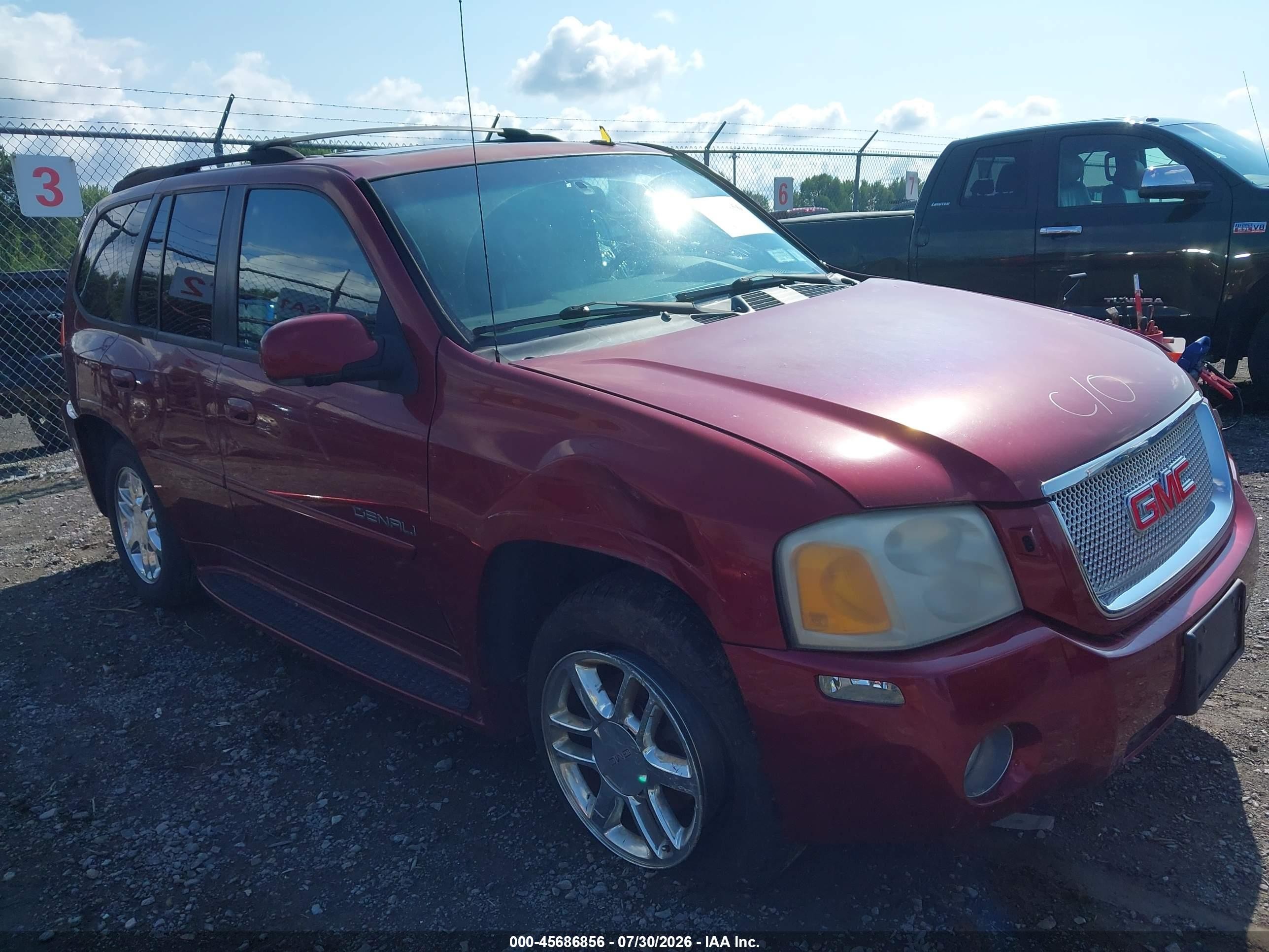 2007 Gmc Envoy Denali Burgundy vin: 1GKES63M172145388