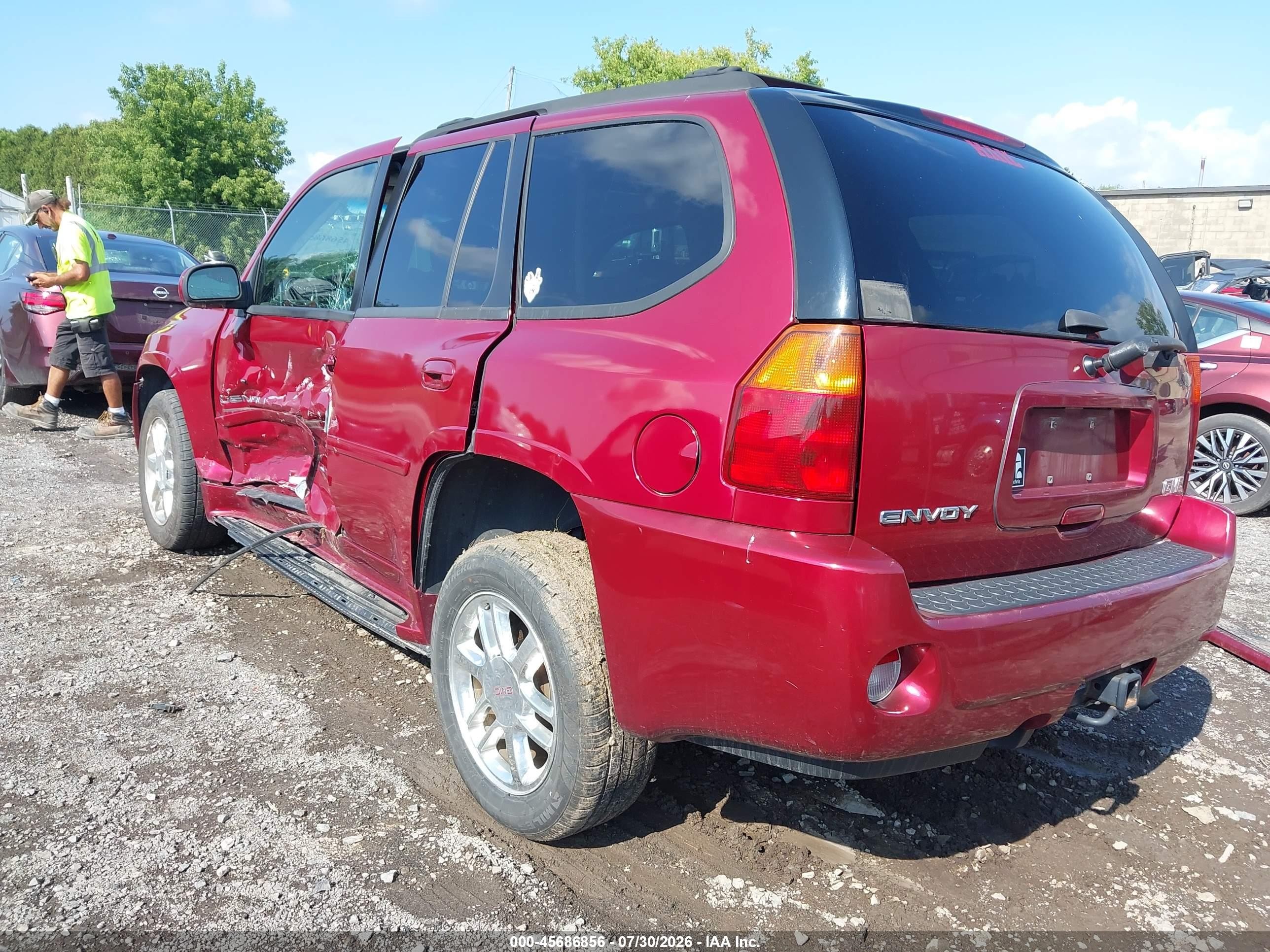 2007 Gmc Envoy Denali Burgundy vin: 1GKES63M172145388