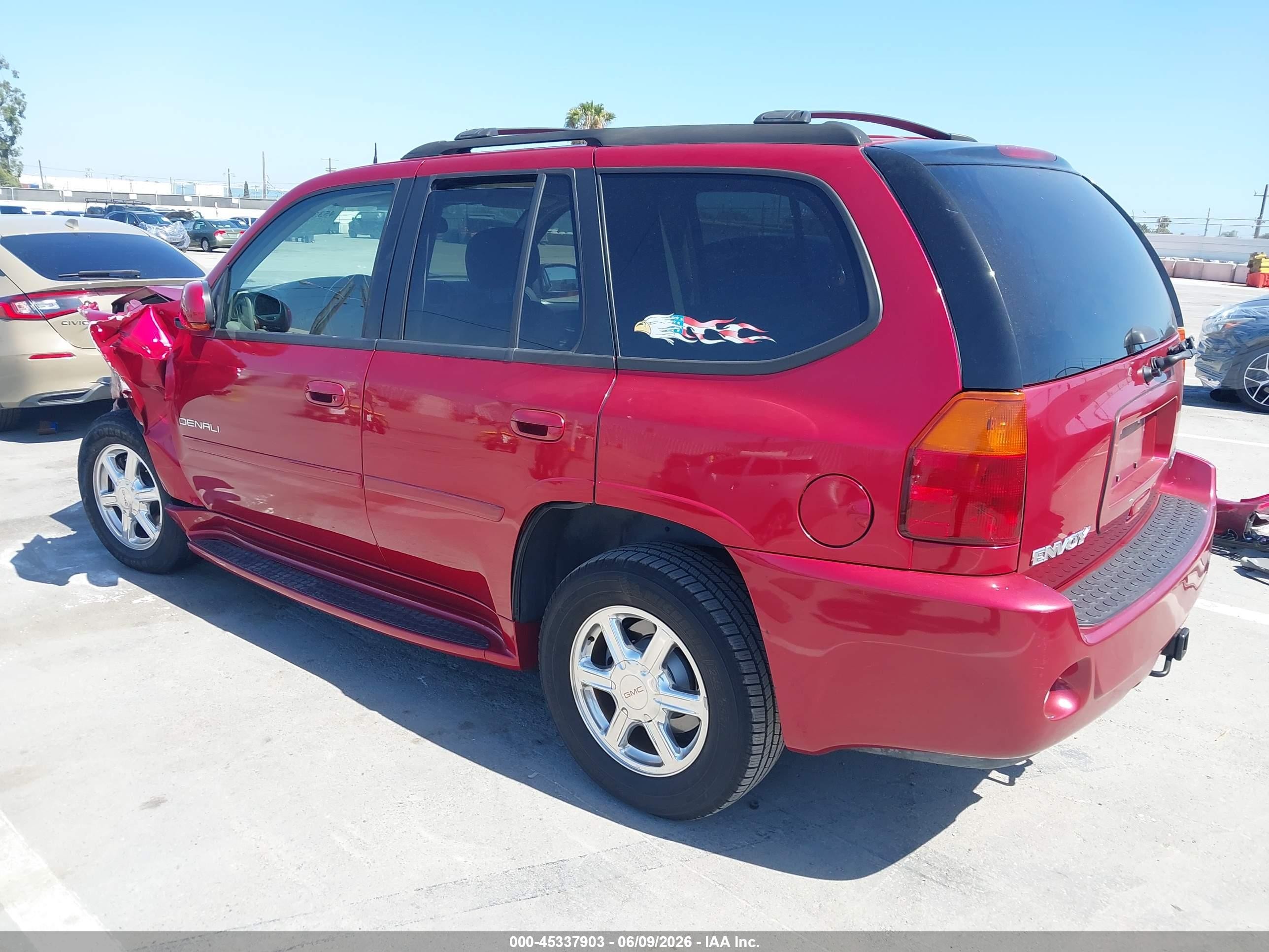 2005 Gmc Envoy Denali Red vin: 1GKES63M852316750