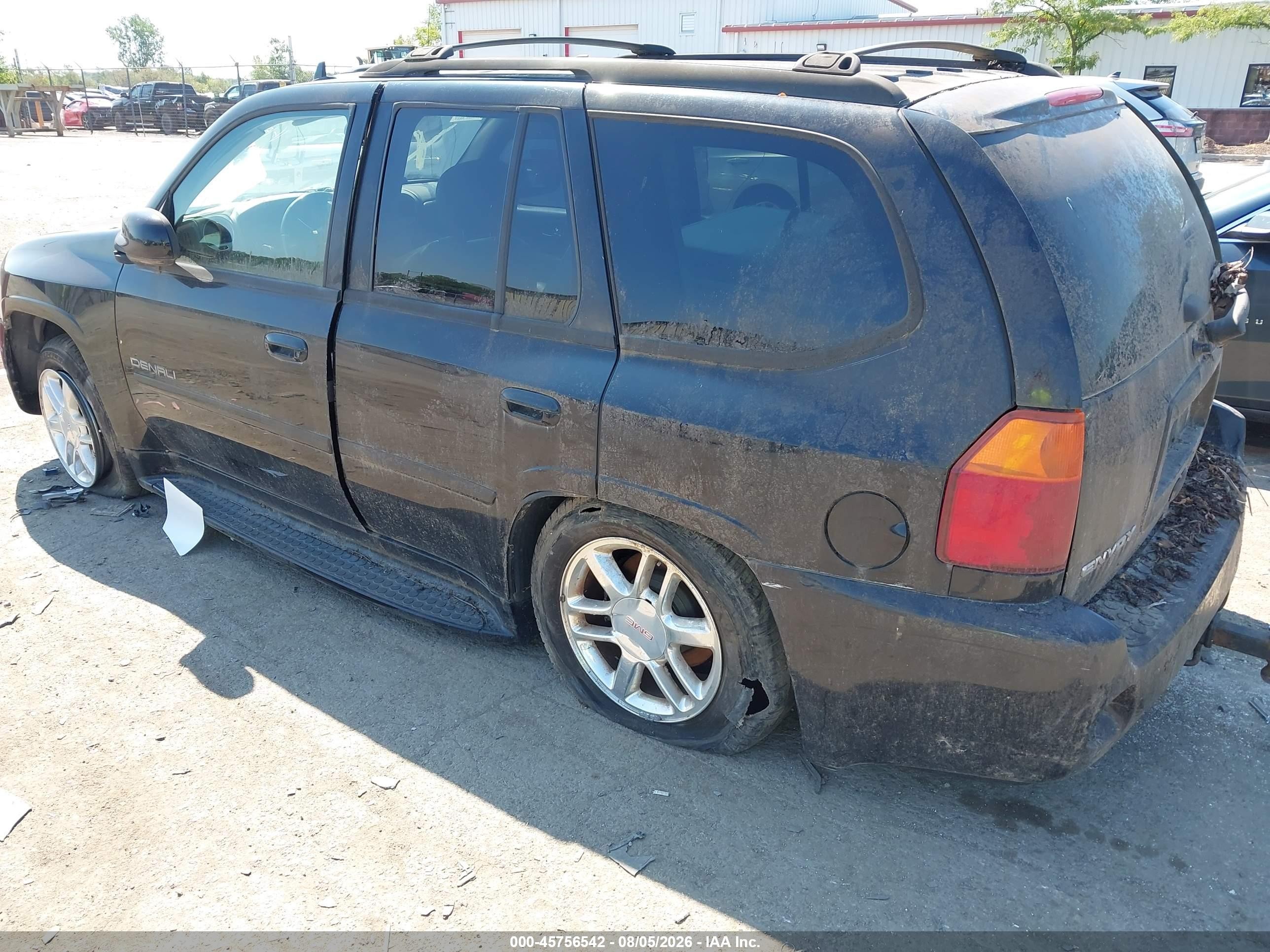 2007 Gmc Envoy Denali Black vin: 1GKES63M872159479
