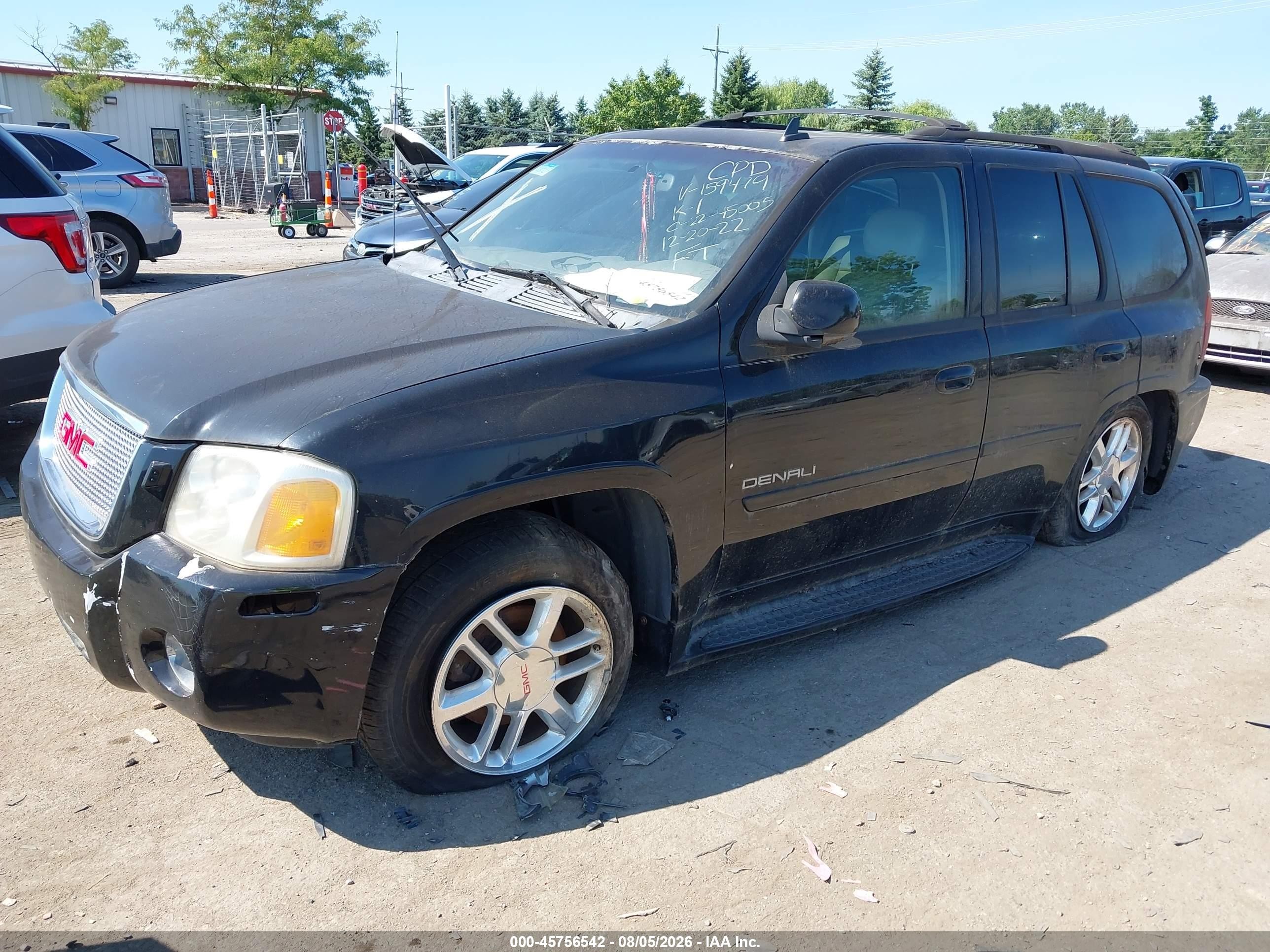 2007 Gmc Envoy Denali Black vin: 1GKES63M872159479