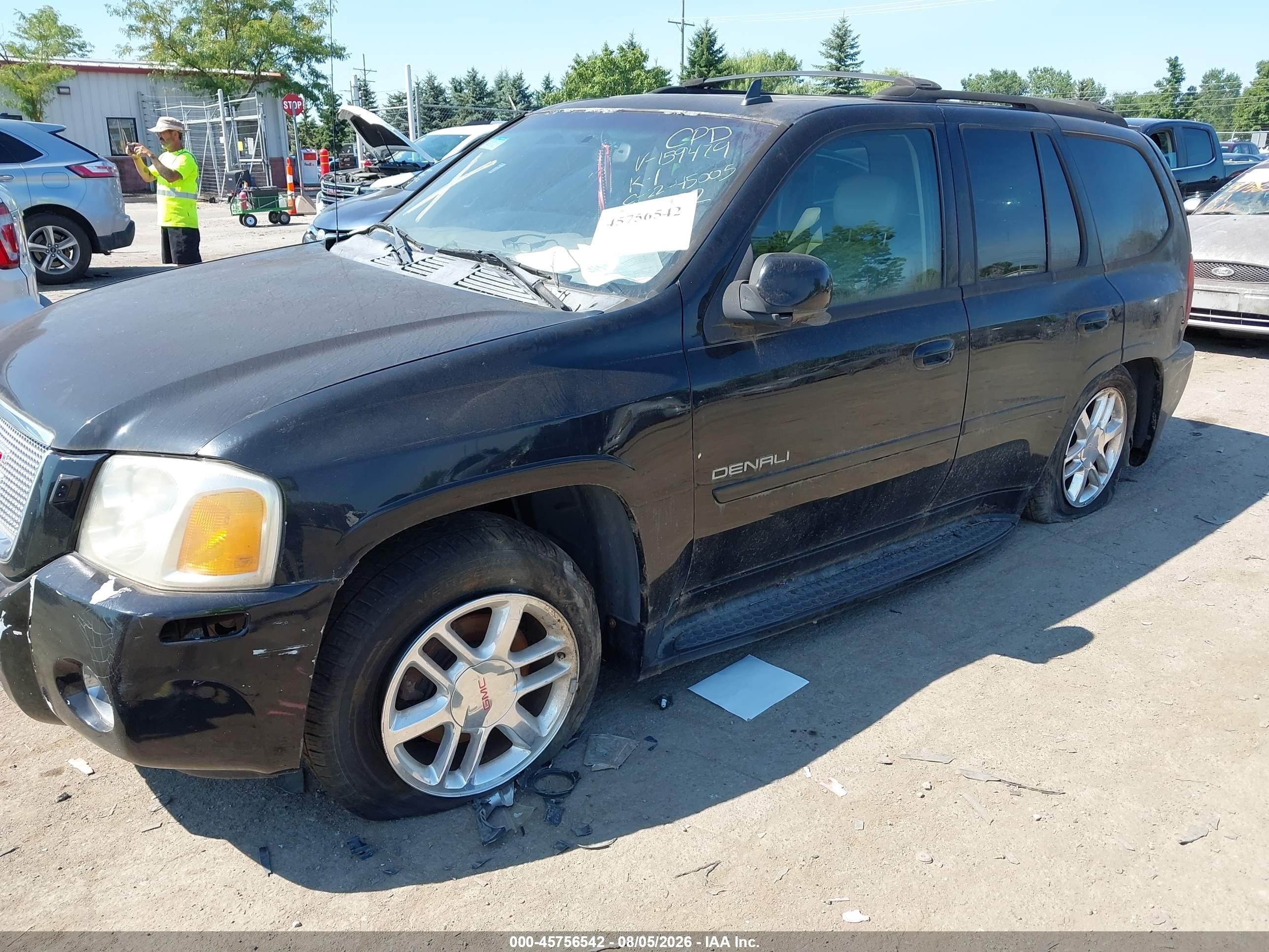 2007 Gmc Envoy Denali Black vin: 1GKES63M872159479
