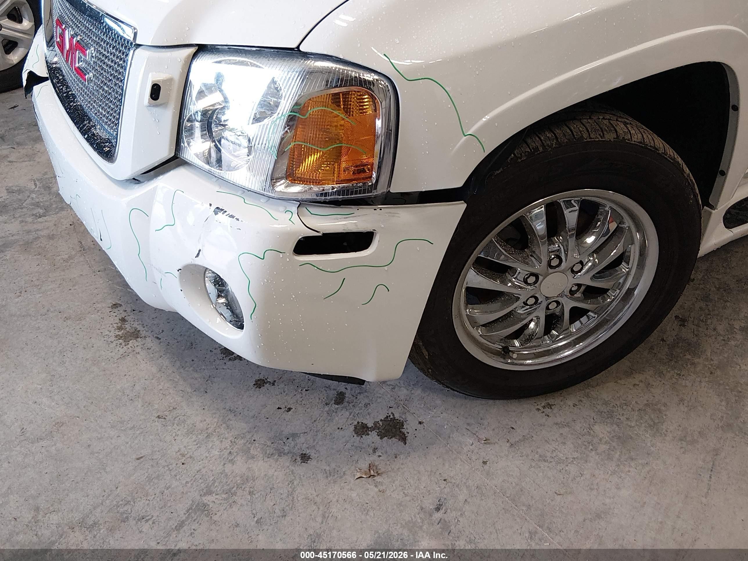 2007 Gmc Envoy Denali White vin: 1GKES63M972185248
