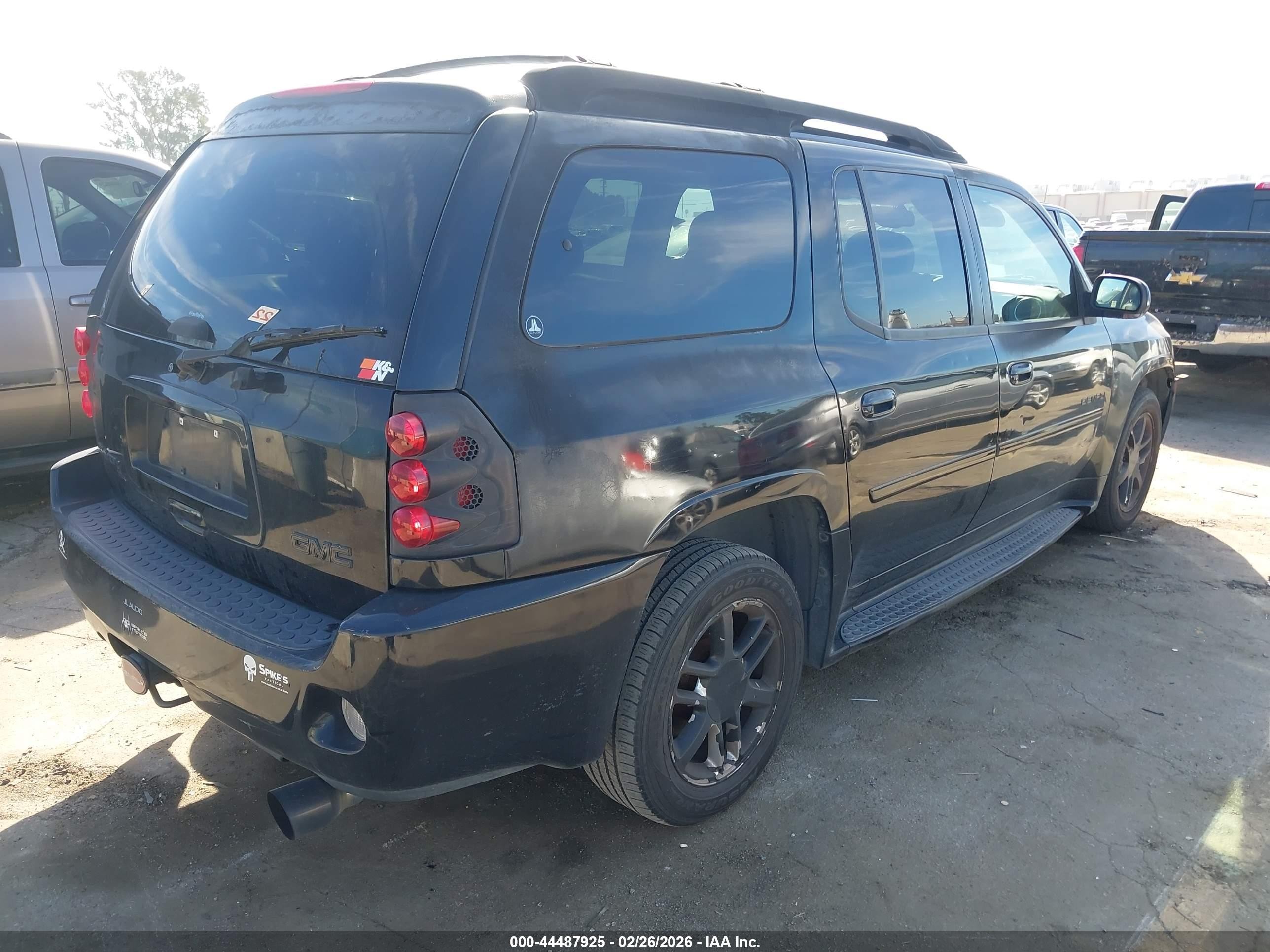 2006 Gmc Envoy Xl Denali Black vin: 1GKES66M966129703