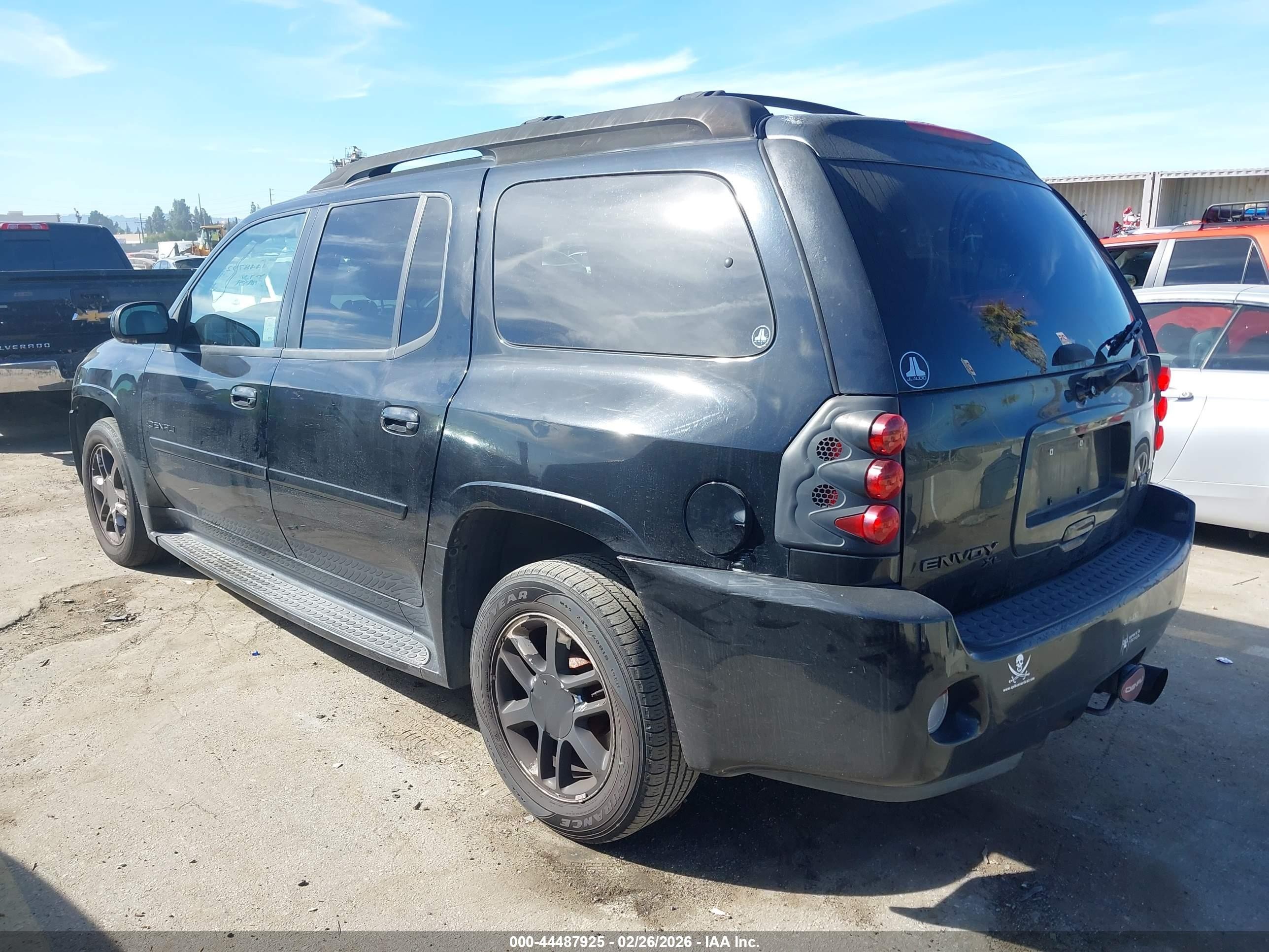 2006 Gmc Envoy Xl Denali Black vin: 1GKES66M966129703