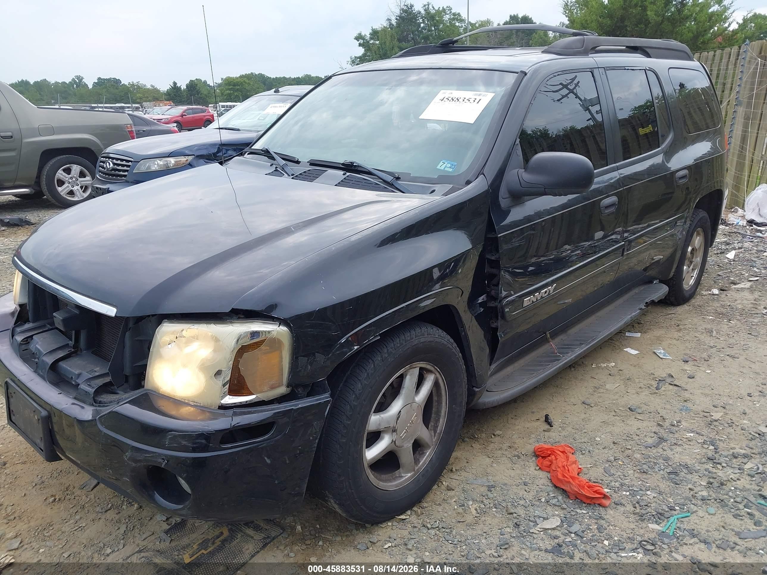 2003 Gmc Envoy Xl Sle Черный vin: 1GKET16S036206758