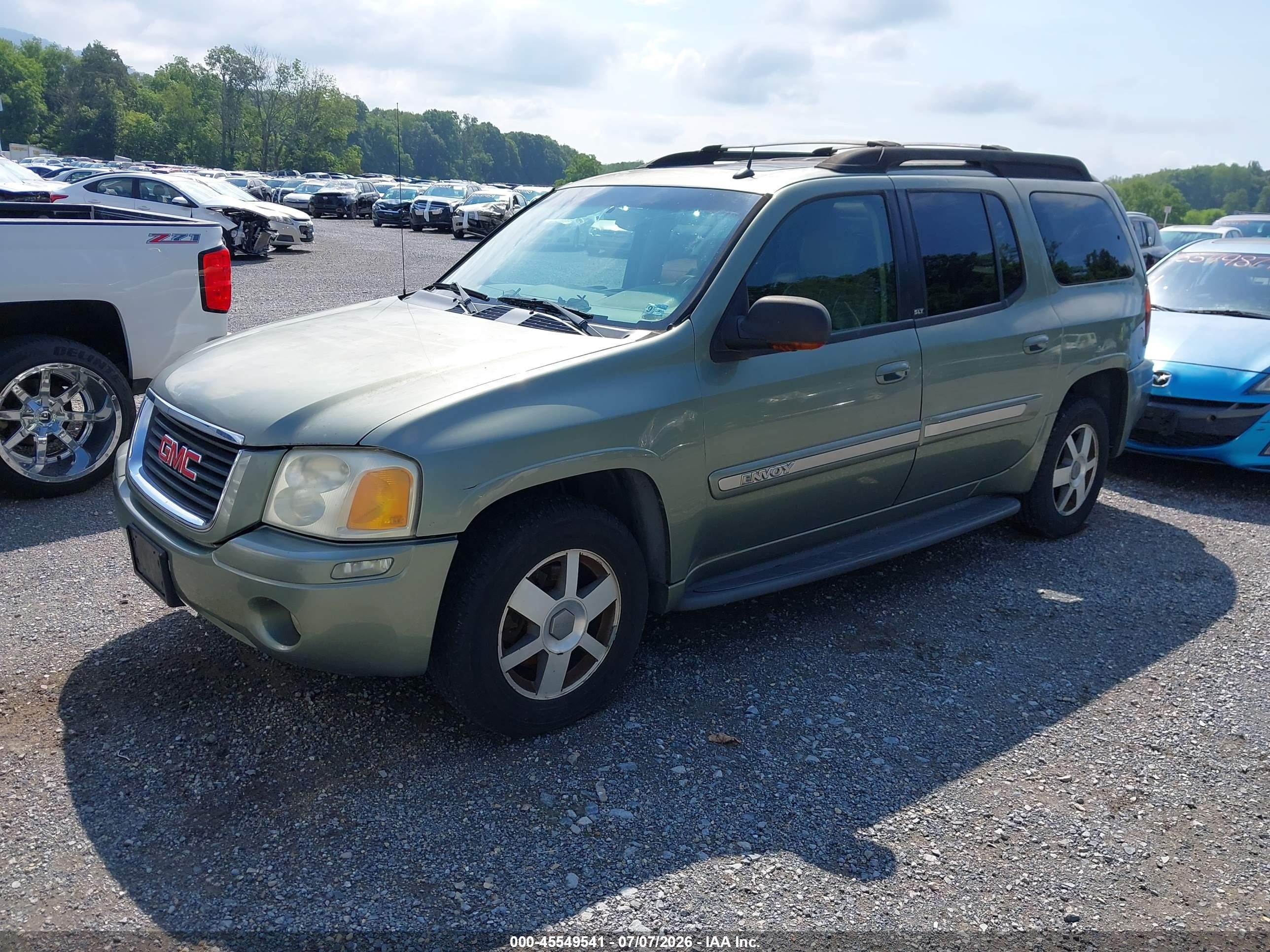 2004 Gmc Envoy Xl Slt Green vin: 1GKET16S046133196