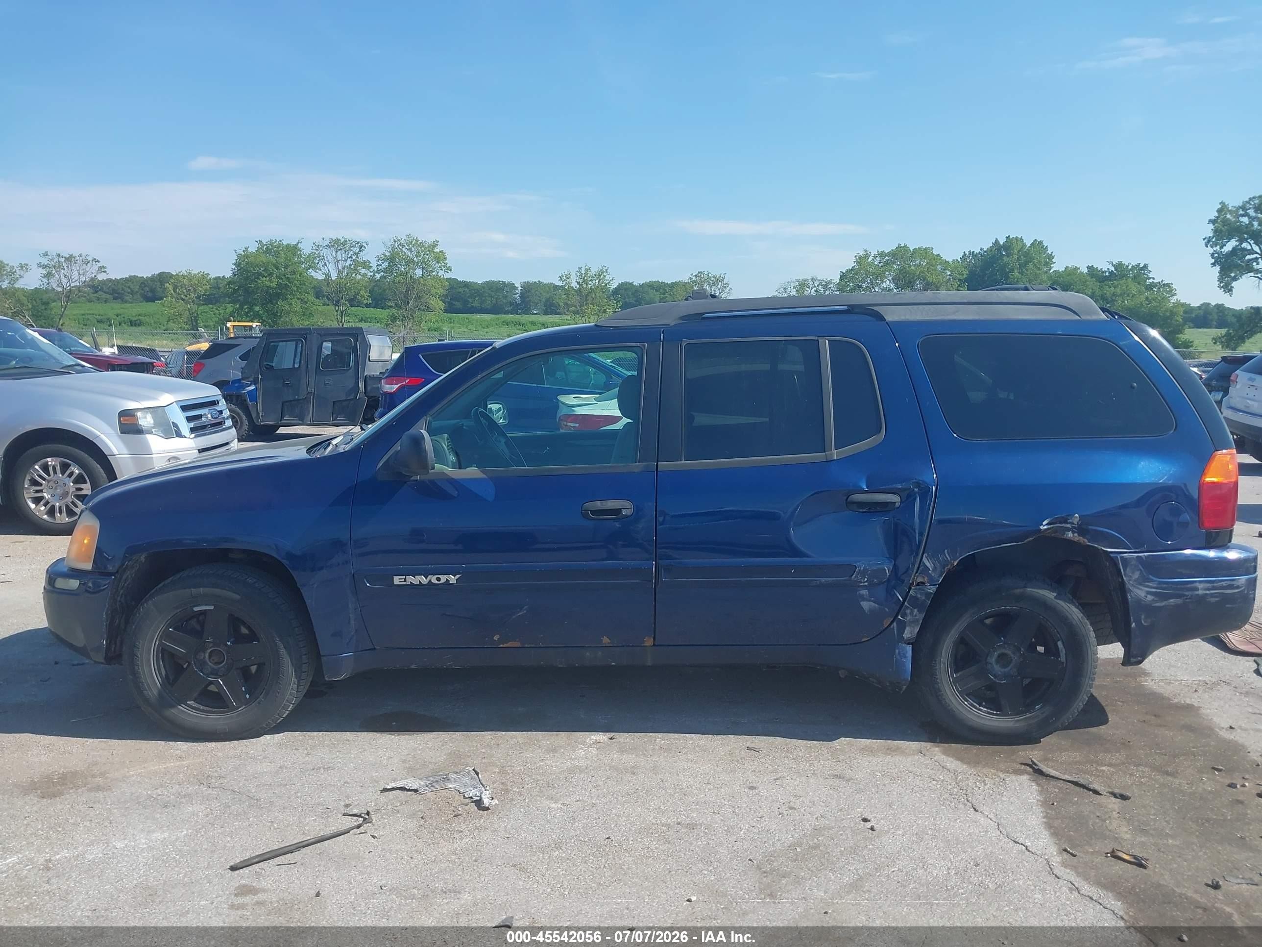 2004 Gmc Envoy Xl Sle Синий vin: 1GKET16S246113399
