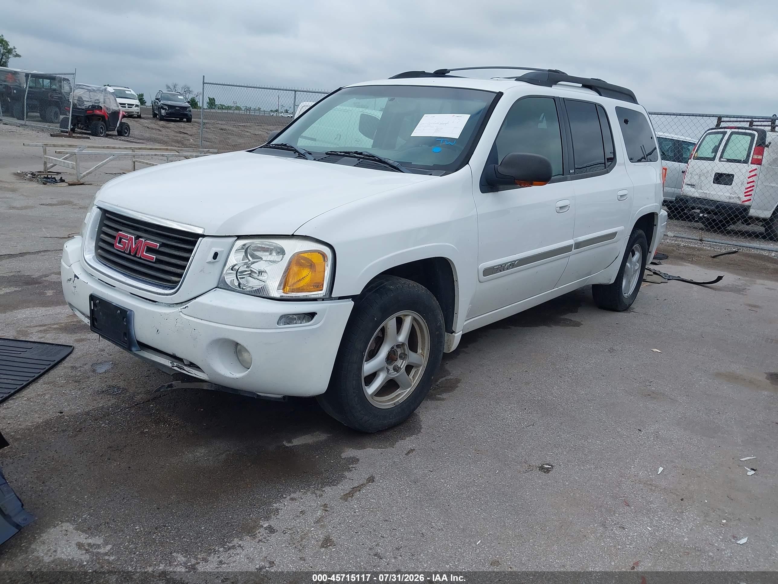 2002 Gmc Envoy Xl Slt White vin: 1GKET16S426101171