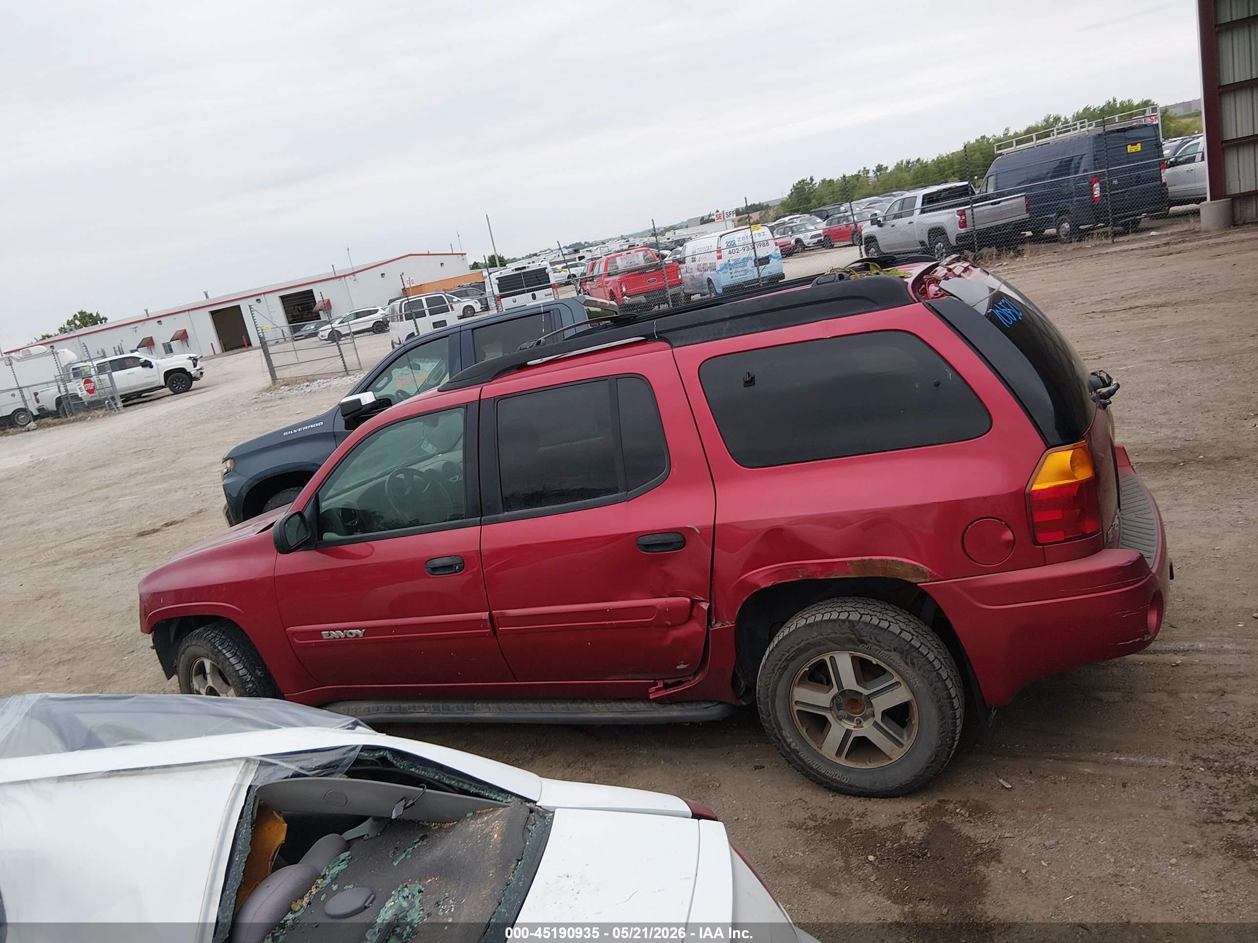 2003 Gmc Envoy Xl Sle Red vin: 1GKET16S836130089