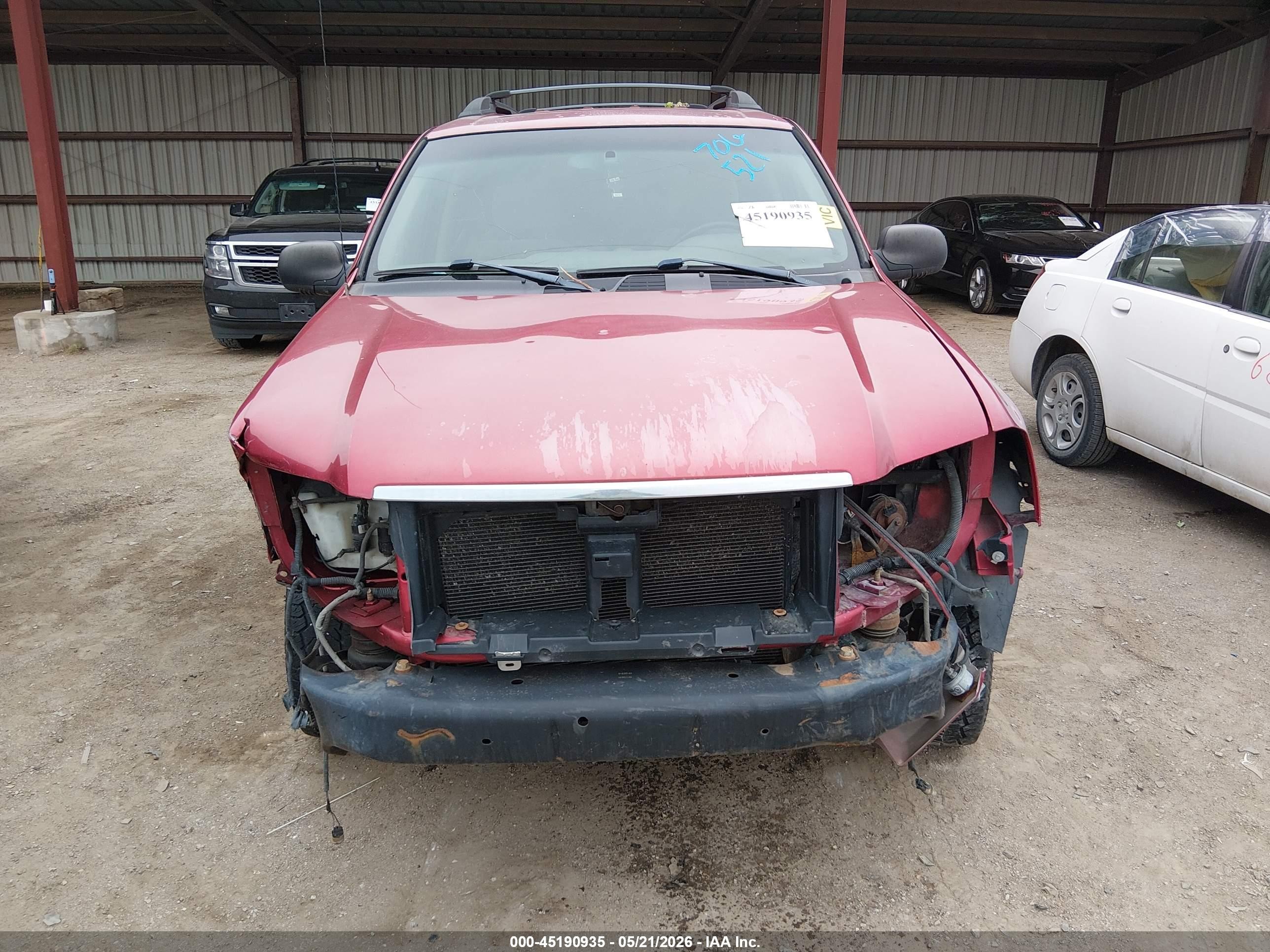 2003 Gmc Envoy Xl Sle Red vin: 1GKET16S836130089