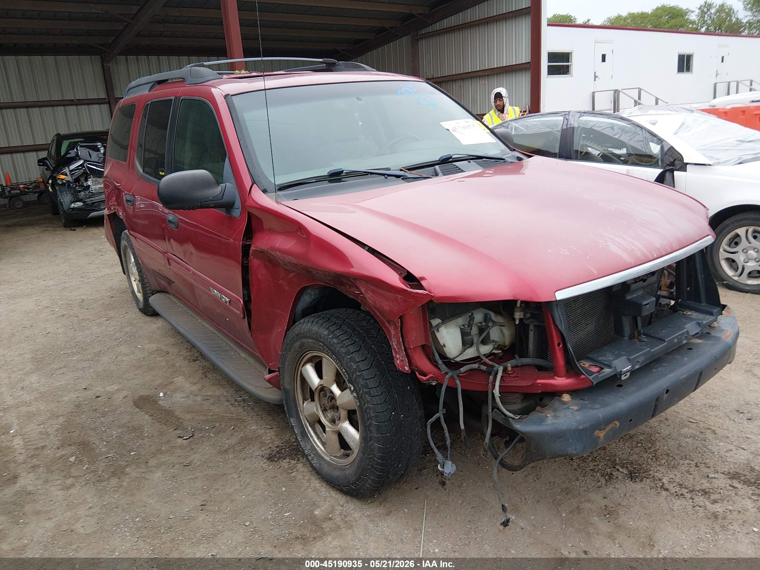 2003 Gmc Envoy Xl Sle Red vin: 1GKET16S836130089