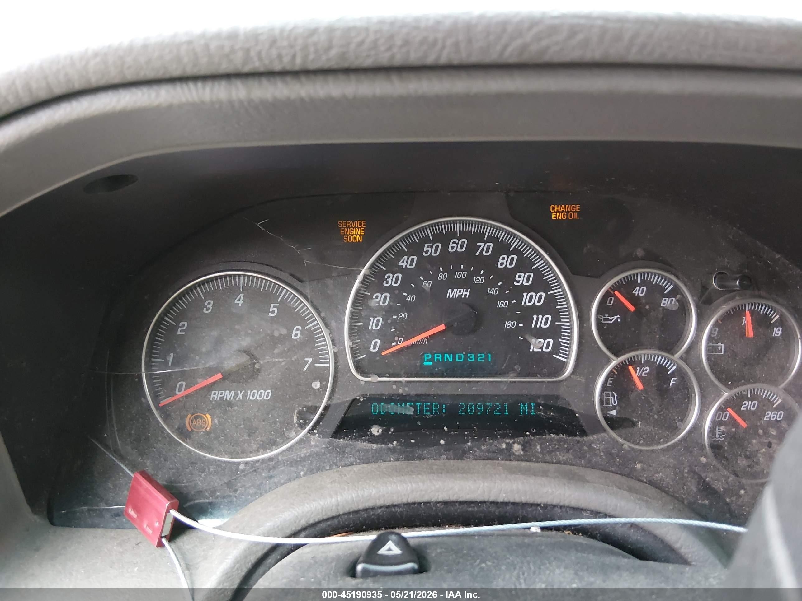 2003 Gmc Envoy Xl Sle Red vin: 1GKET16S836130089