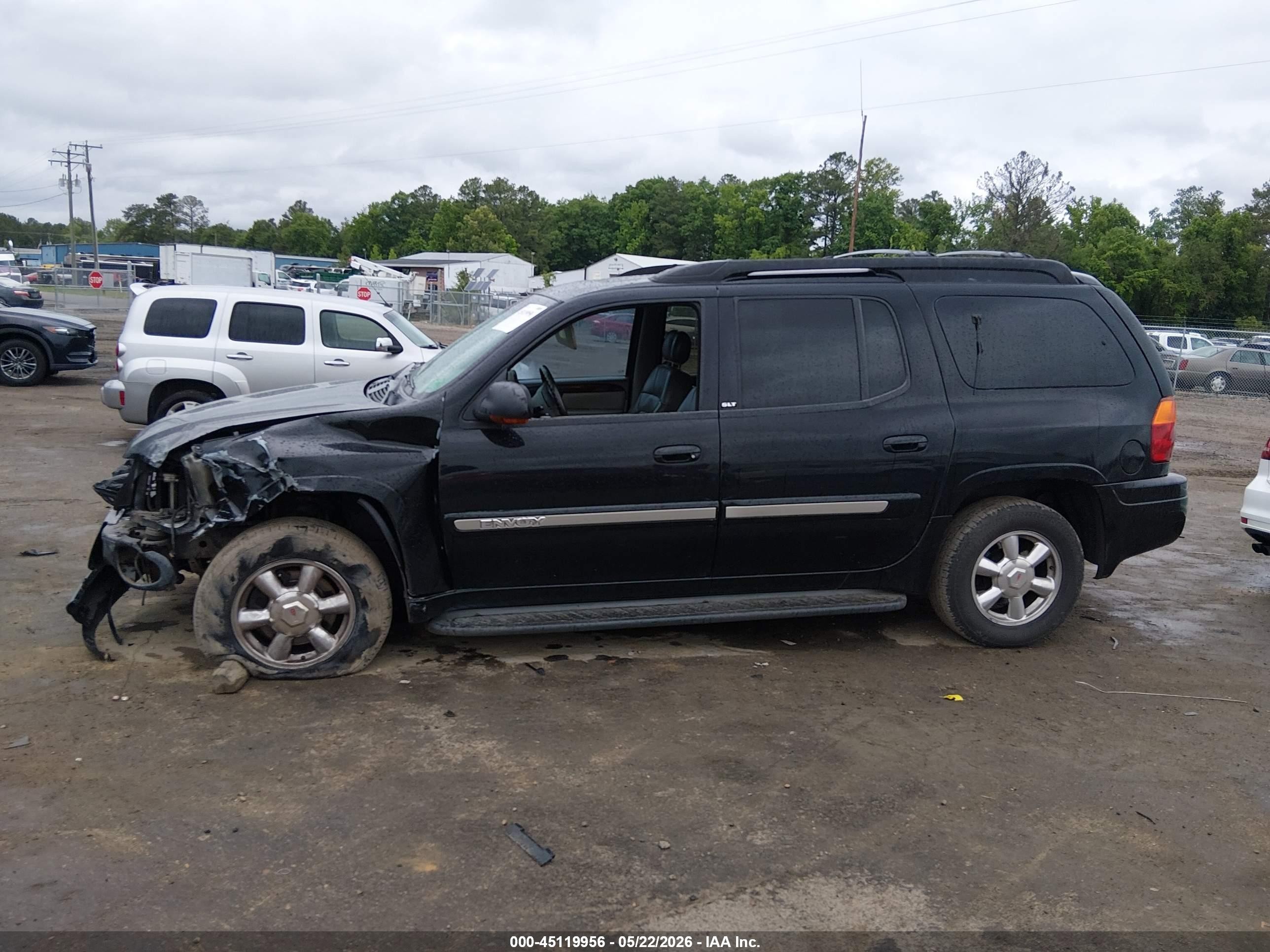 2003 Gmc Envoy Xl Slt Black vin: 1GKET16S836243203