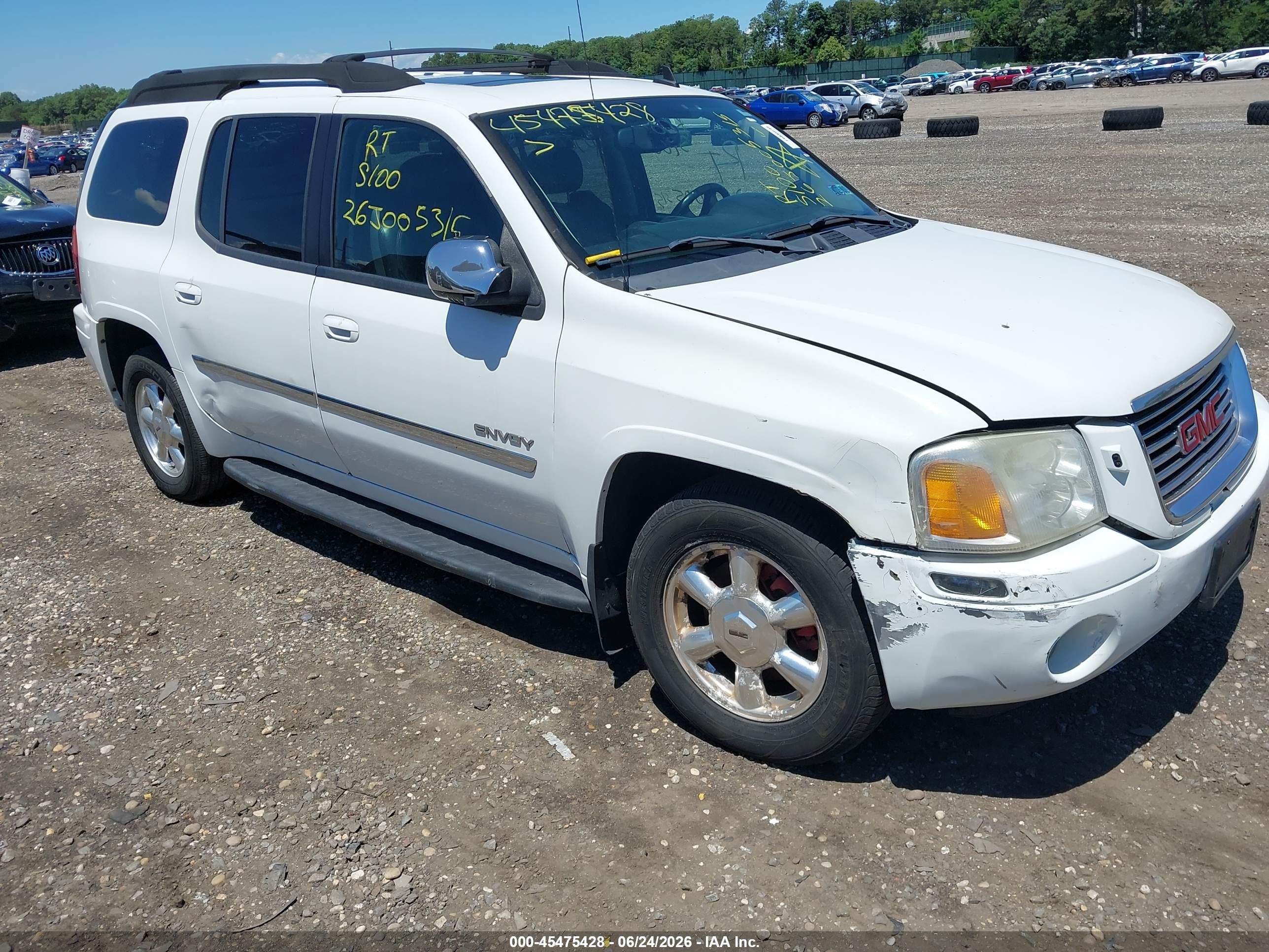 2006 Gmc Envoy Xl Slt White vin: 1GKET16S966140778