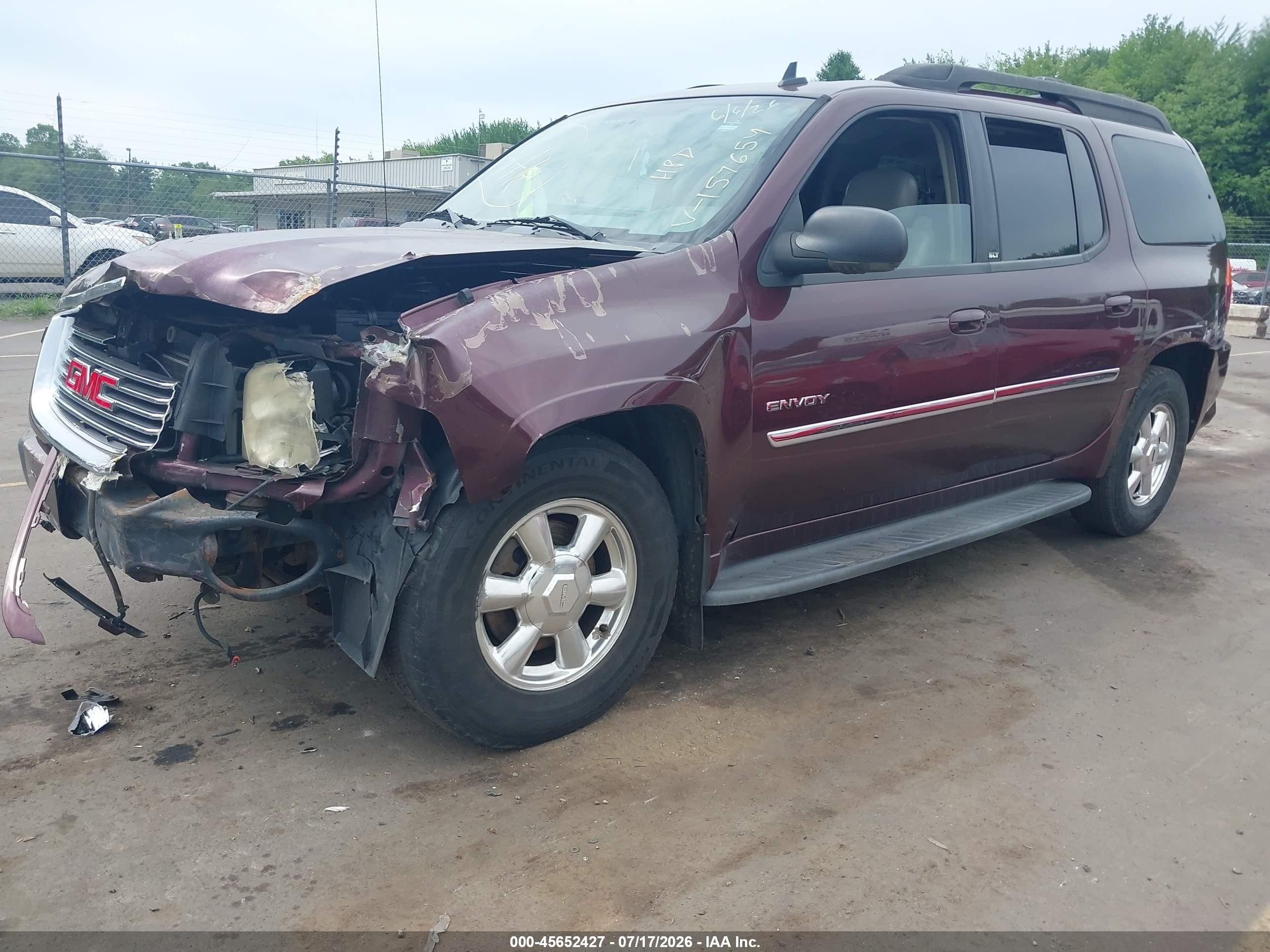 2006 Gmc Envoy Xl Slt Purple vin: 1GKET16SX66157654