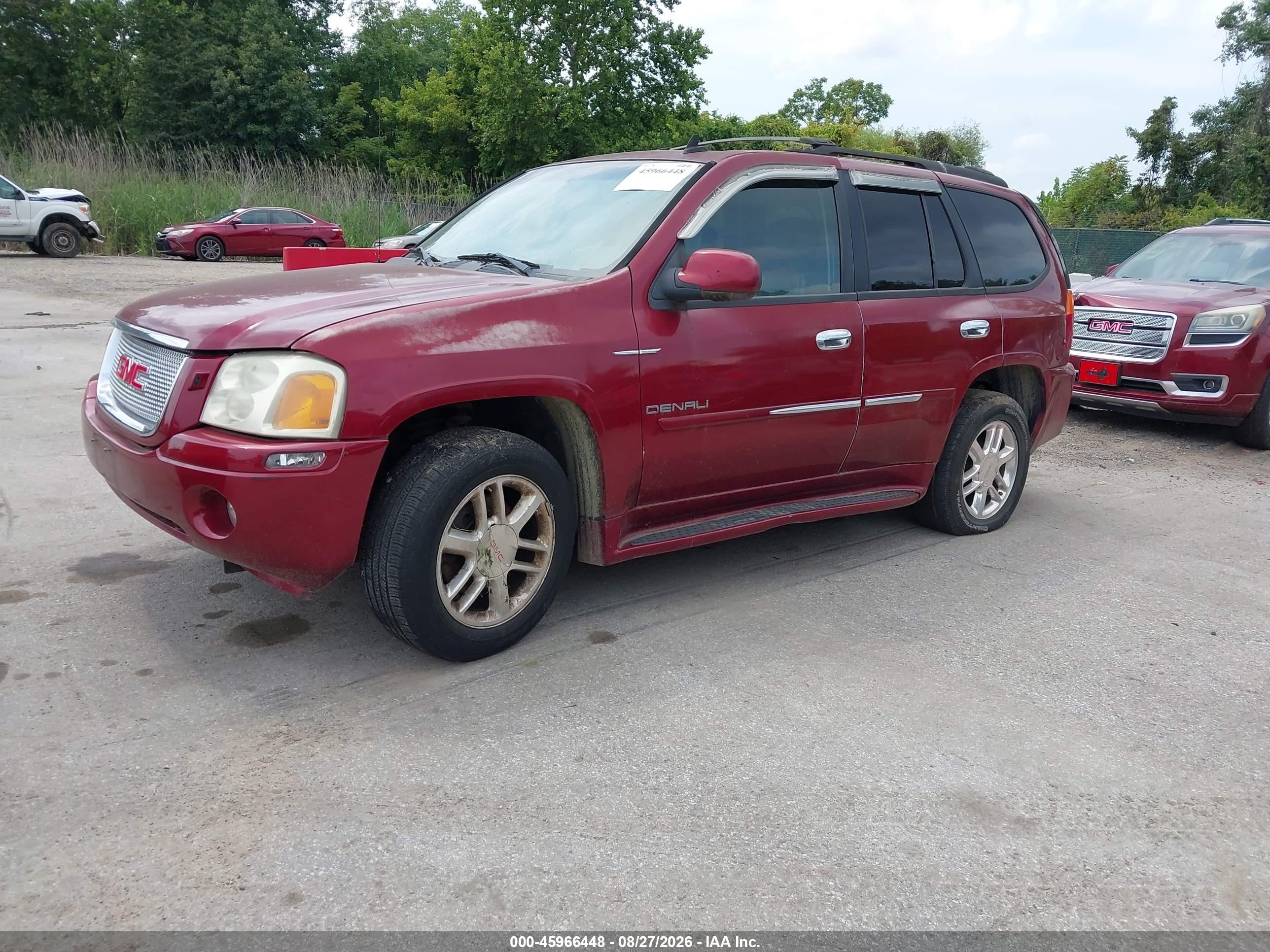 2008 Gmc Envoy Denali Burgundy vin: 1GKET63M782111194