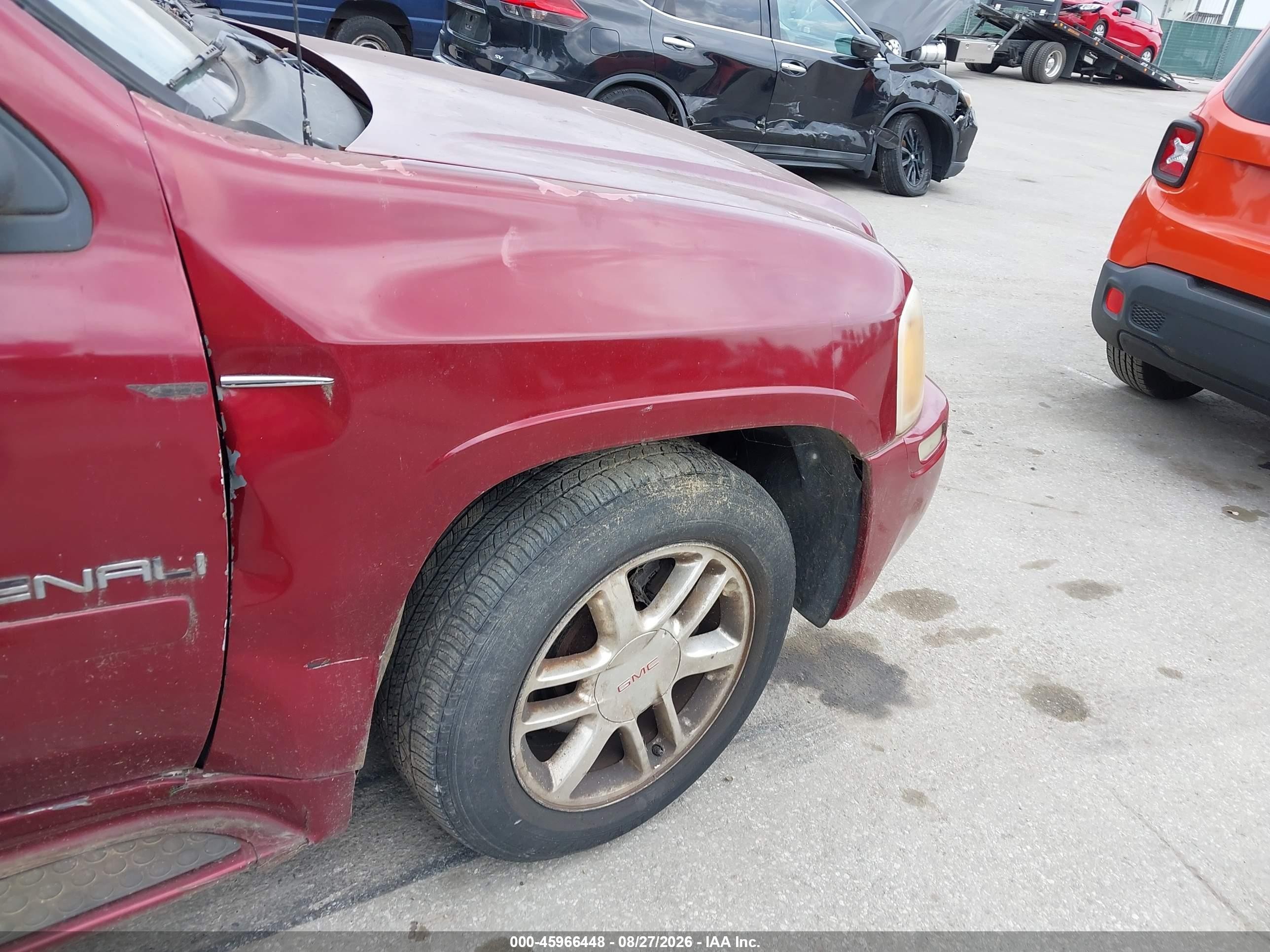 2008 Gmc Envoy Denali Burgundy vin: 1GKET63M782111194