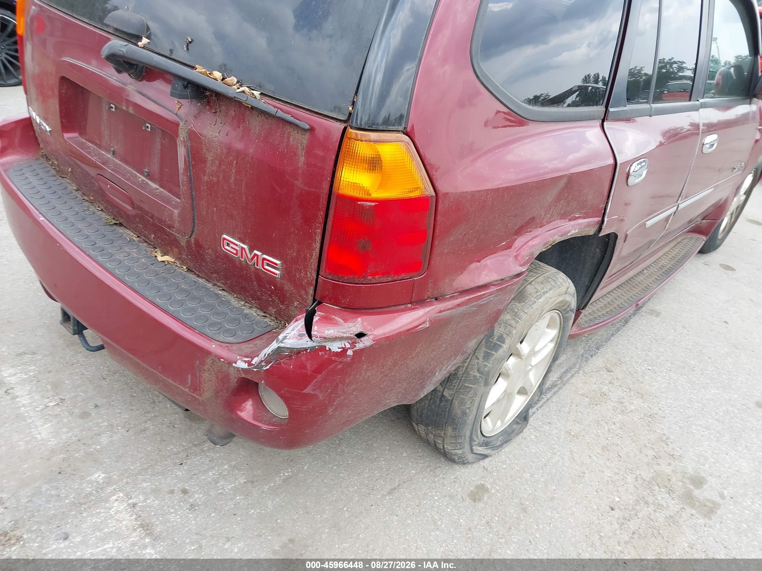 2008 Gmc Envoy Denali Burgundy vin: 1GKET63M782111194