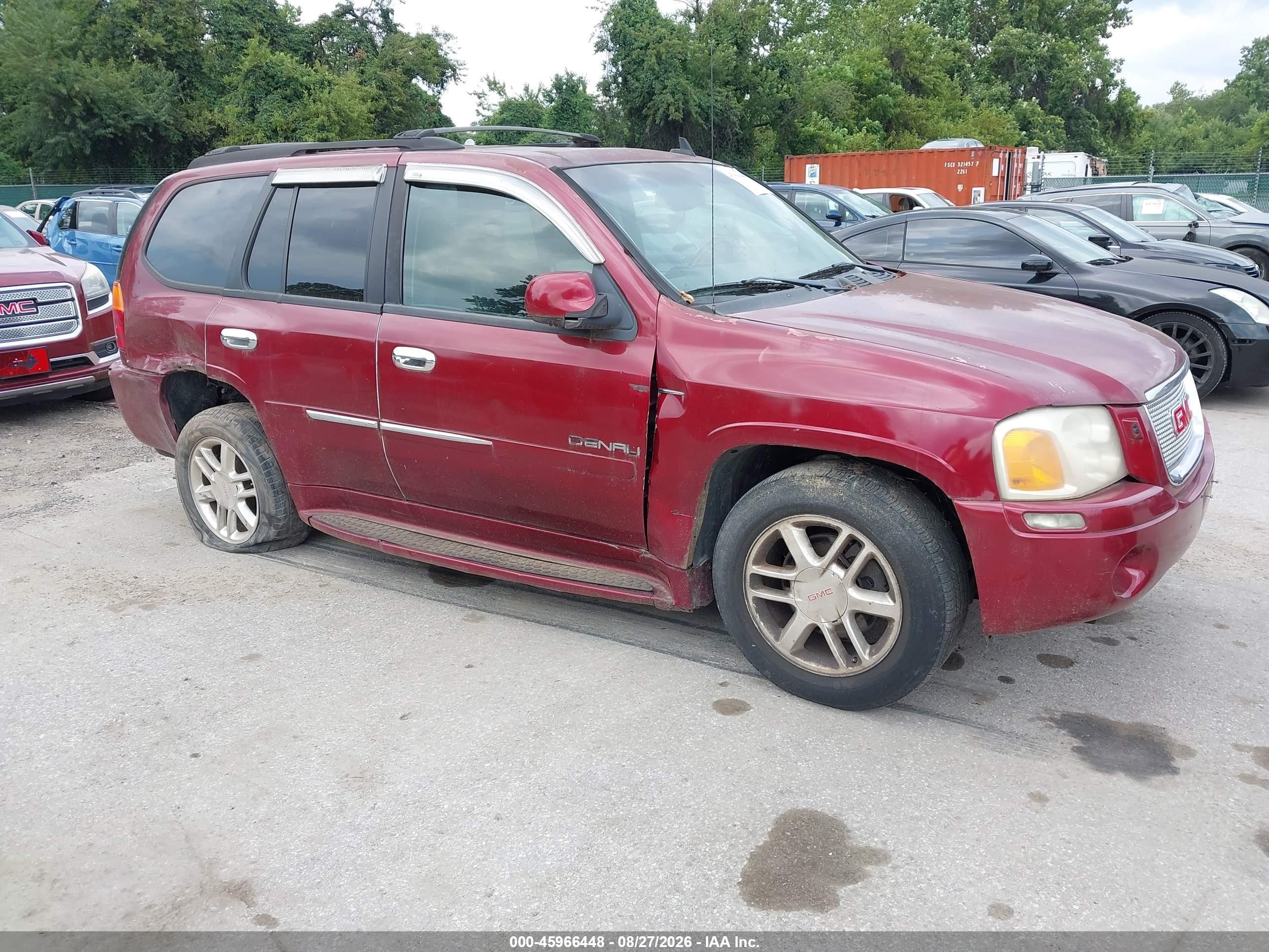 2008 Gmc Envoy Denali Burgundy vin: 1GKET63M782111194