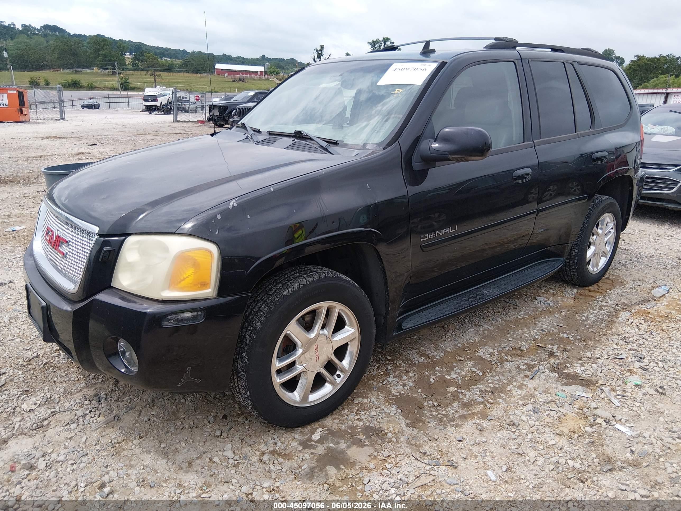 2006 Gmc Envoy Denali Black vin: 1GKET63M962239532