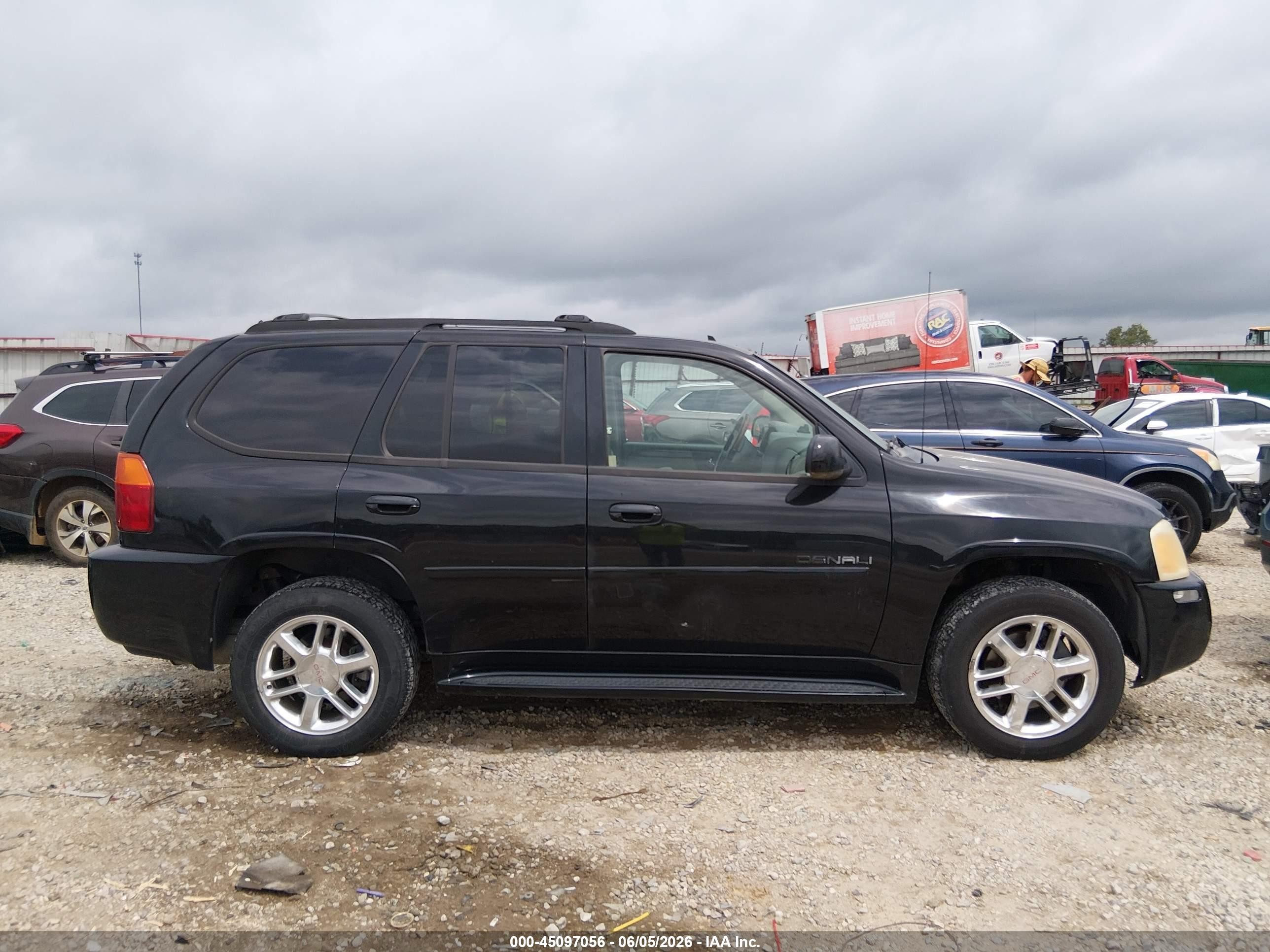 2006 Gmc Envoy Denali Black vin: 1GKET63M962239532