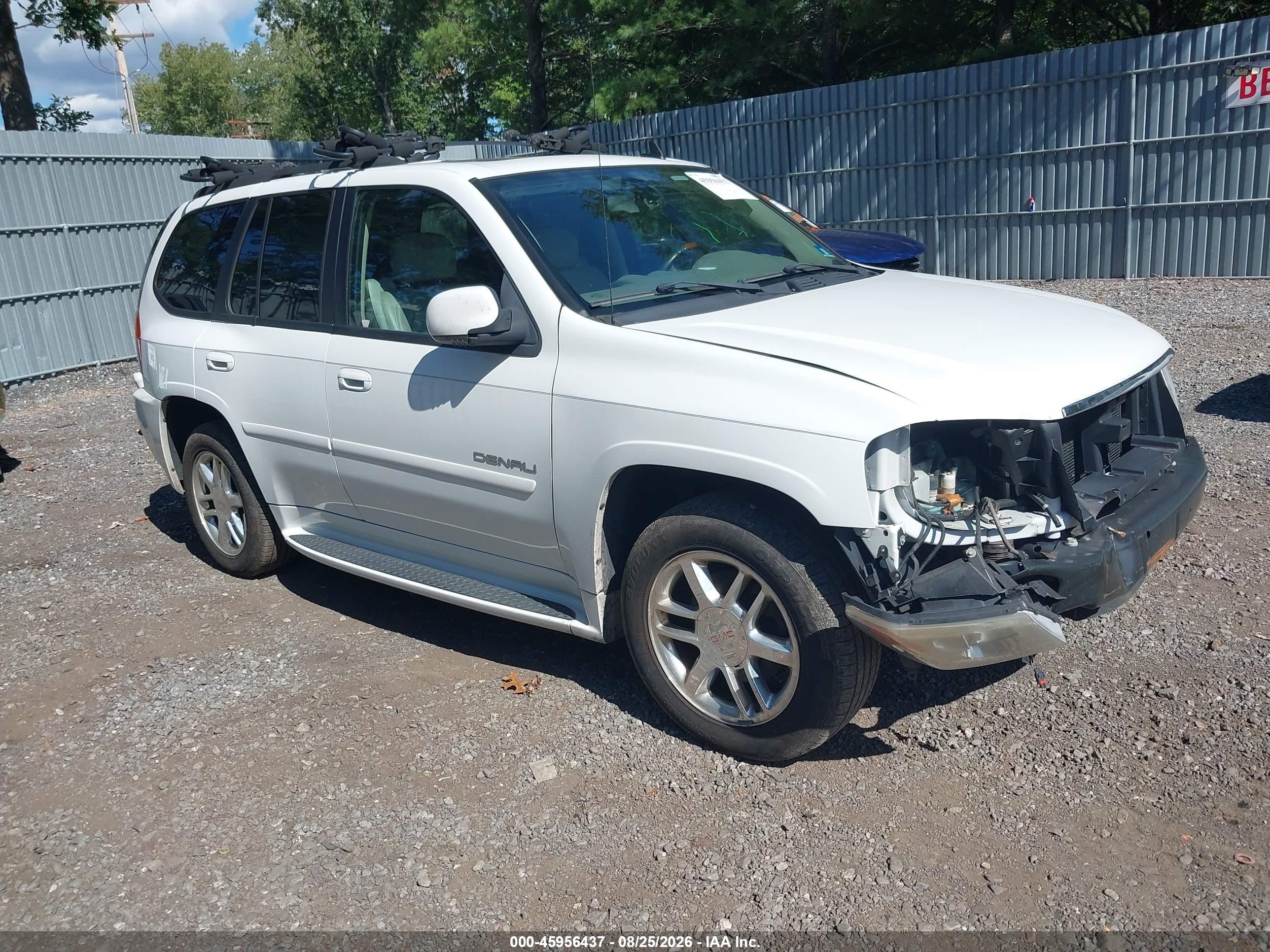 2008 Gmc Envoy Denali White vin: 1GKET63M982215220
