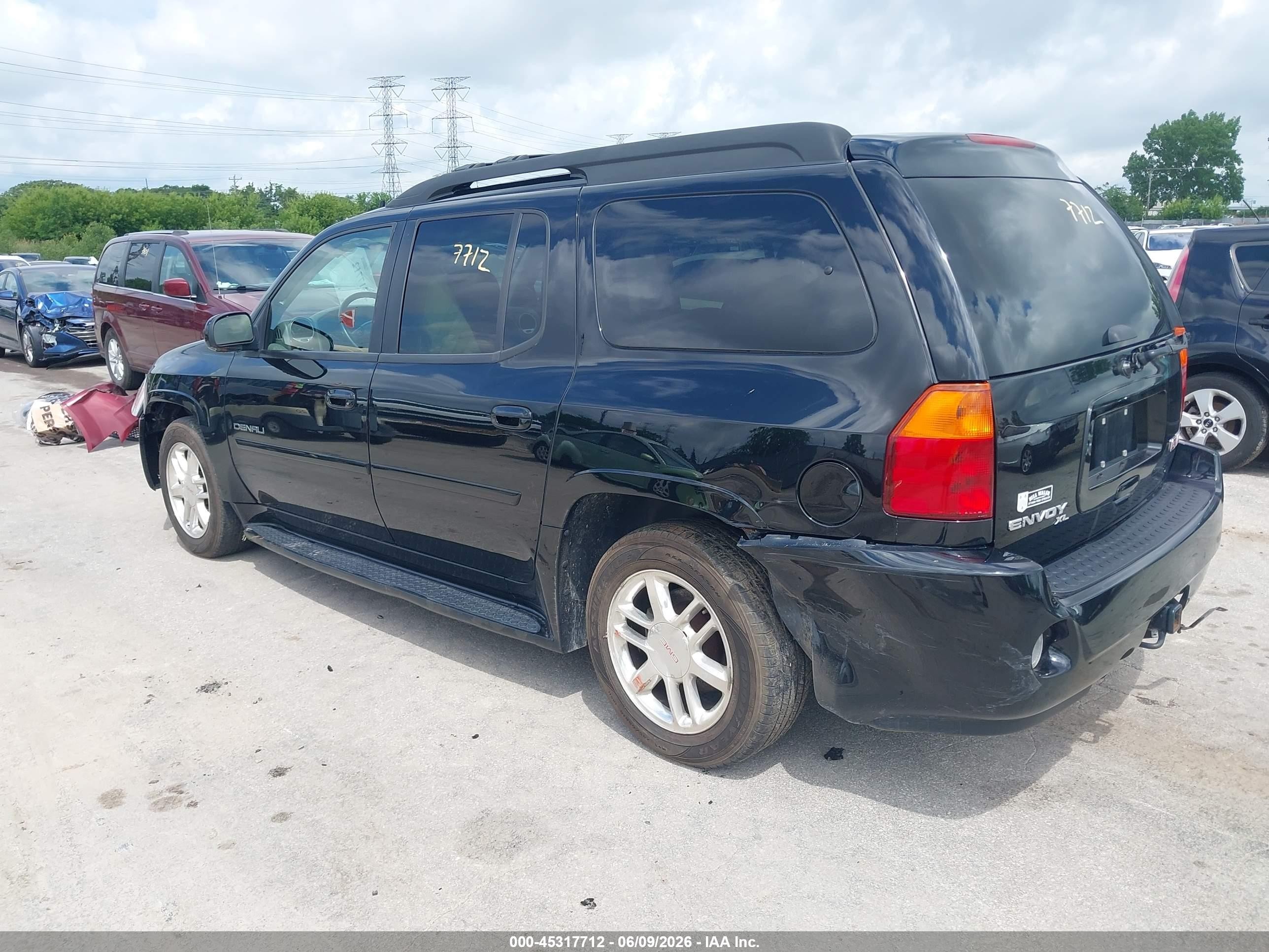 2006 Gmc Envoy Xl Denali Black vin: 1GKET66M066129683
